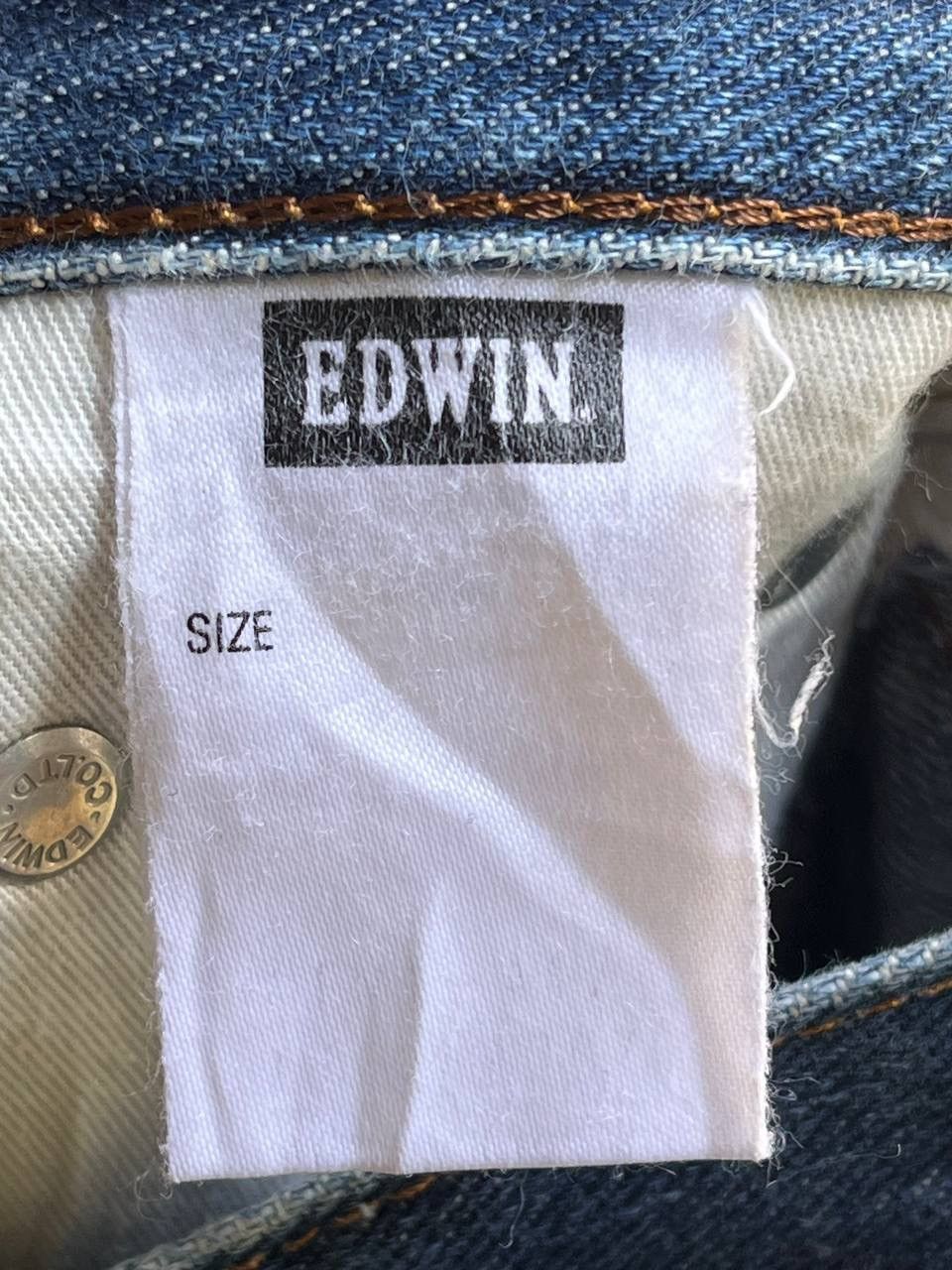 Edwin EDWIN High Waisted Straight Leg Jeans Vintage Blue Denim Size 26" / US 2 / IT 38 - 12 Thumbnail