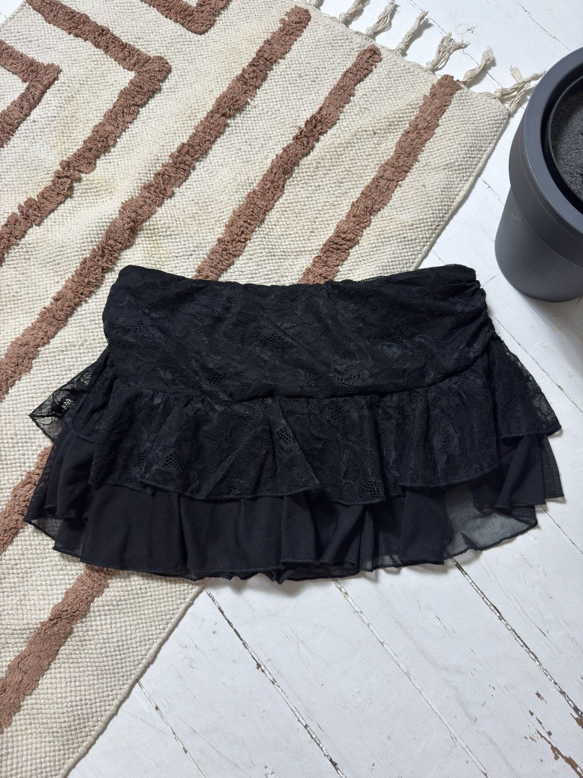 Other VINTAGE MESH RUSHES 2000s SKIRT / SHORTS Size 30" / US 8 / IT 44 - 4 Thumbnail