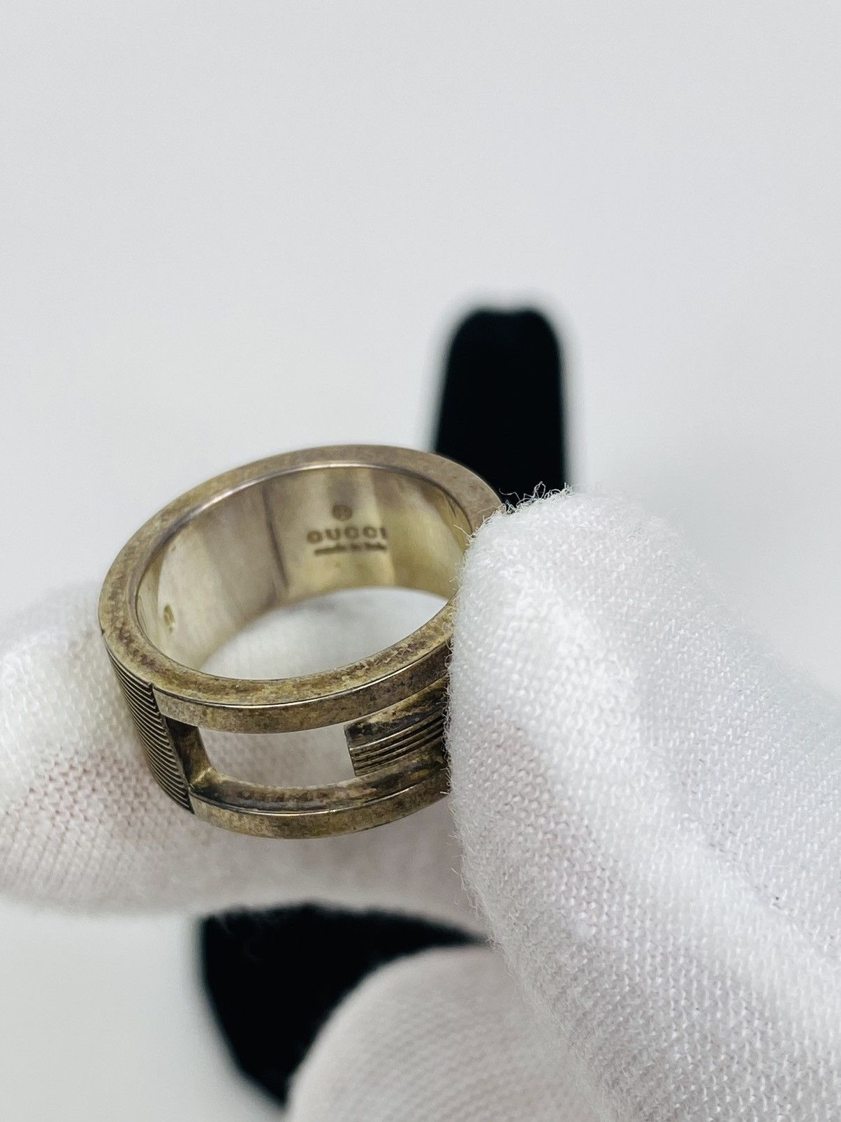 Gucci Gucci .925 Silver G Ring size IT 9 Size ONE SIZE - 2 Thumbnail
