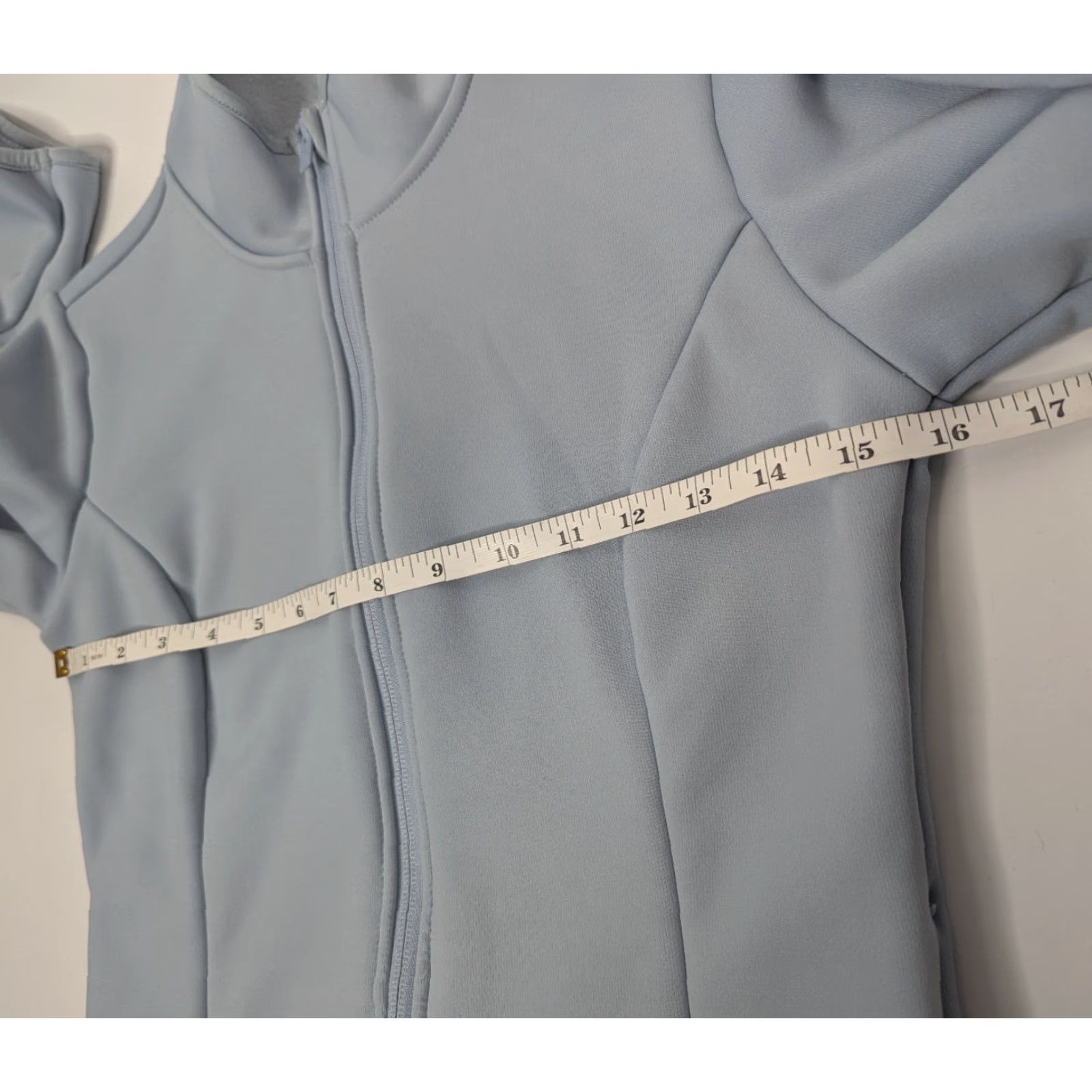 Vintage 7 Diamonds Womens Jacket Sz Small Full Zip Outdoor Mineral Blue Slim Knit Pockets Short Sleeve/Long Sleeve Casual Coat Mens? Size S / US 4 / IT 40 - 6 Thumbnail