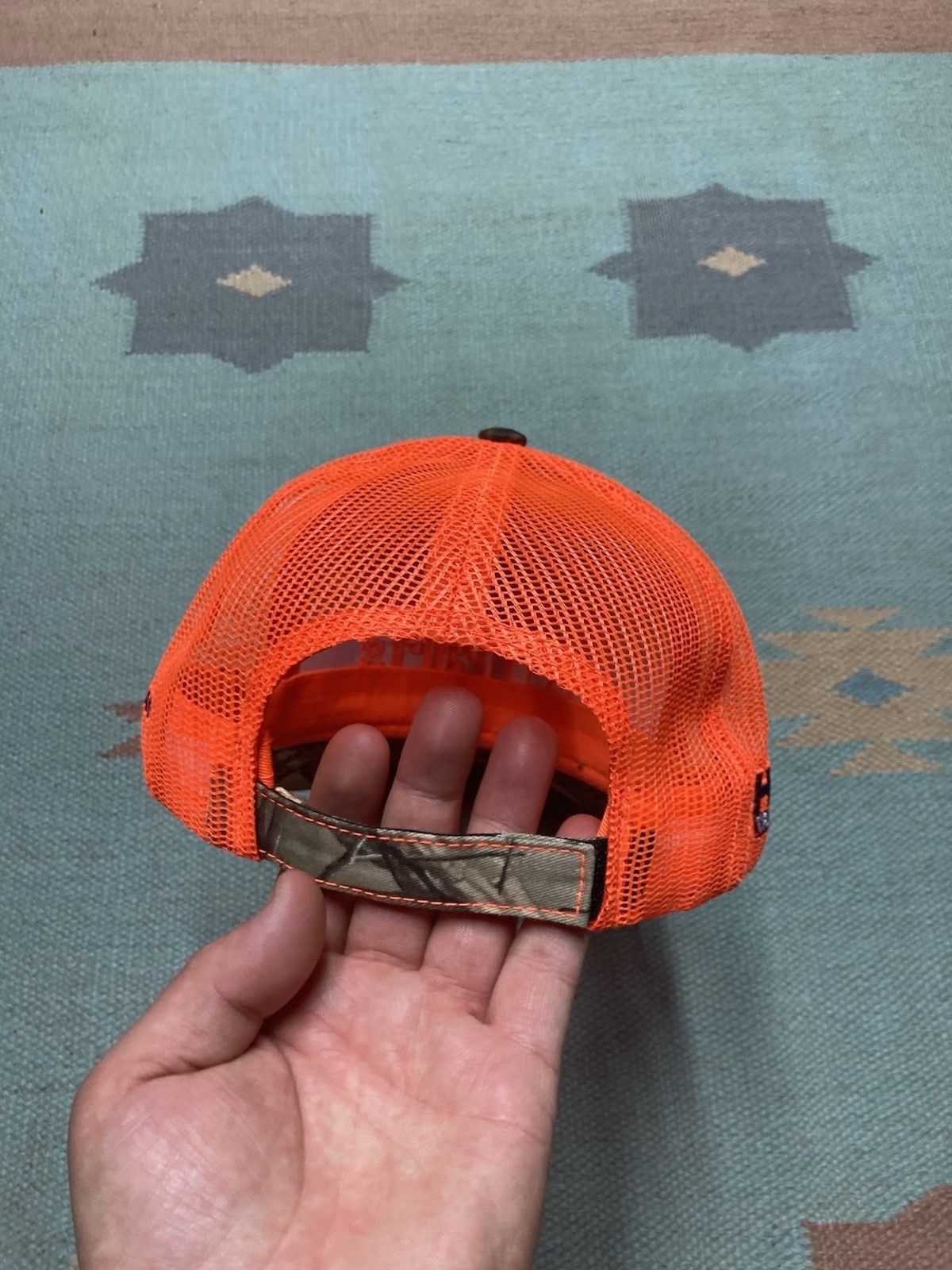 Vintage Vintage hat camo A-1 truck parts hi vis hunting mechanic Size ONE SIZE - 5 Thumbnail