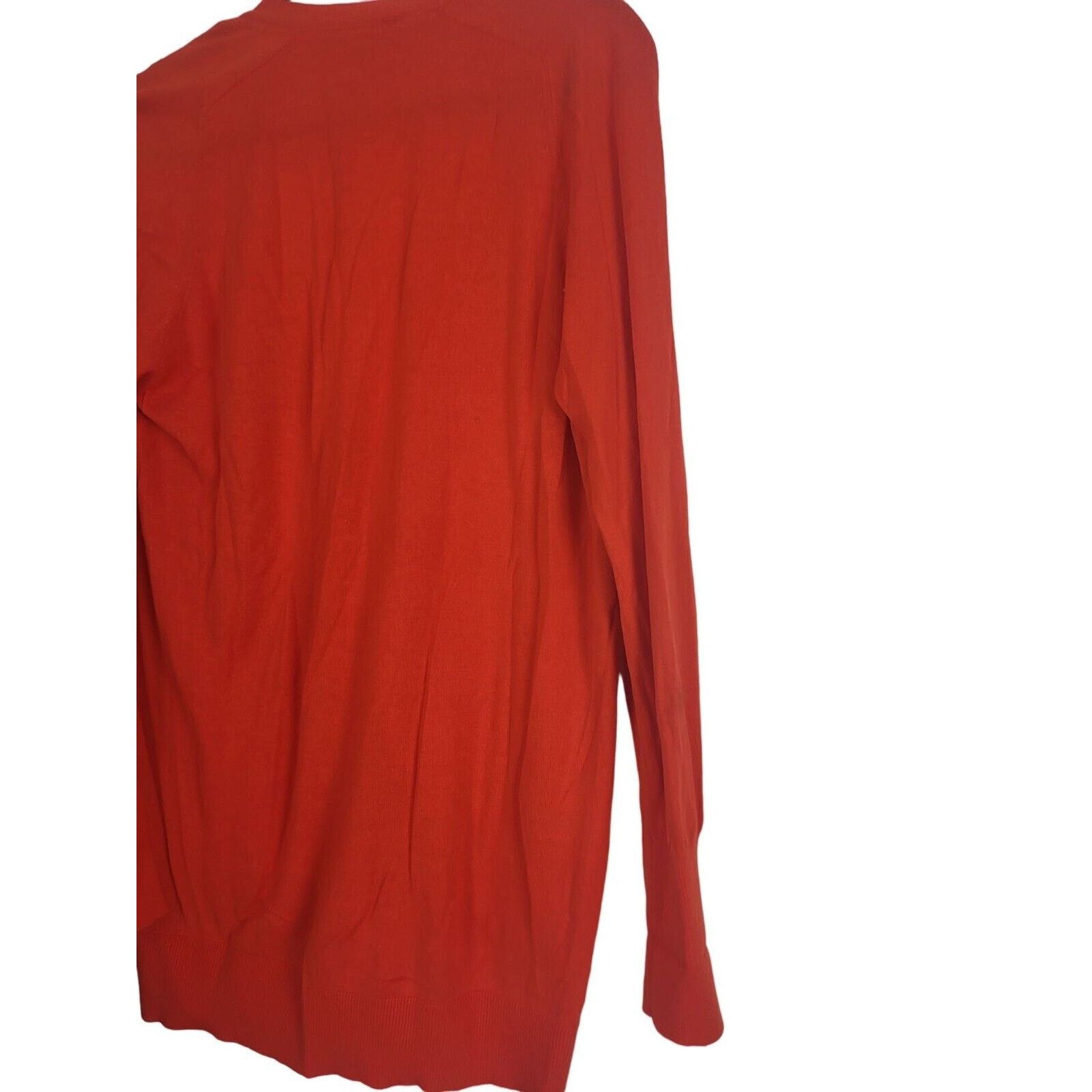 Tommy Bahama Tommy Bahama Cardigan S/P Womens Orange Long Sleeve Pockets Size S / US 4 / IT 40 - 9 Thumbnail