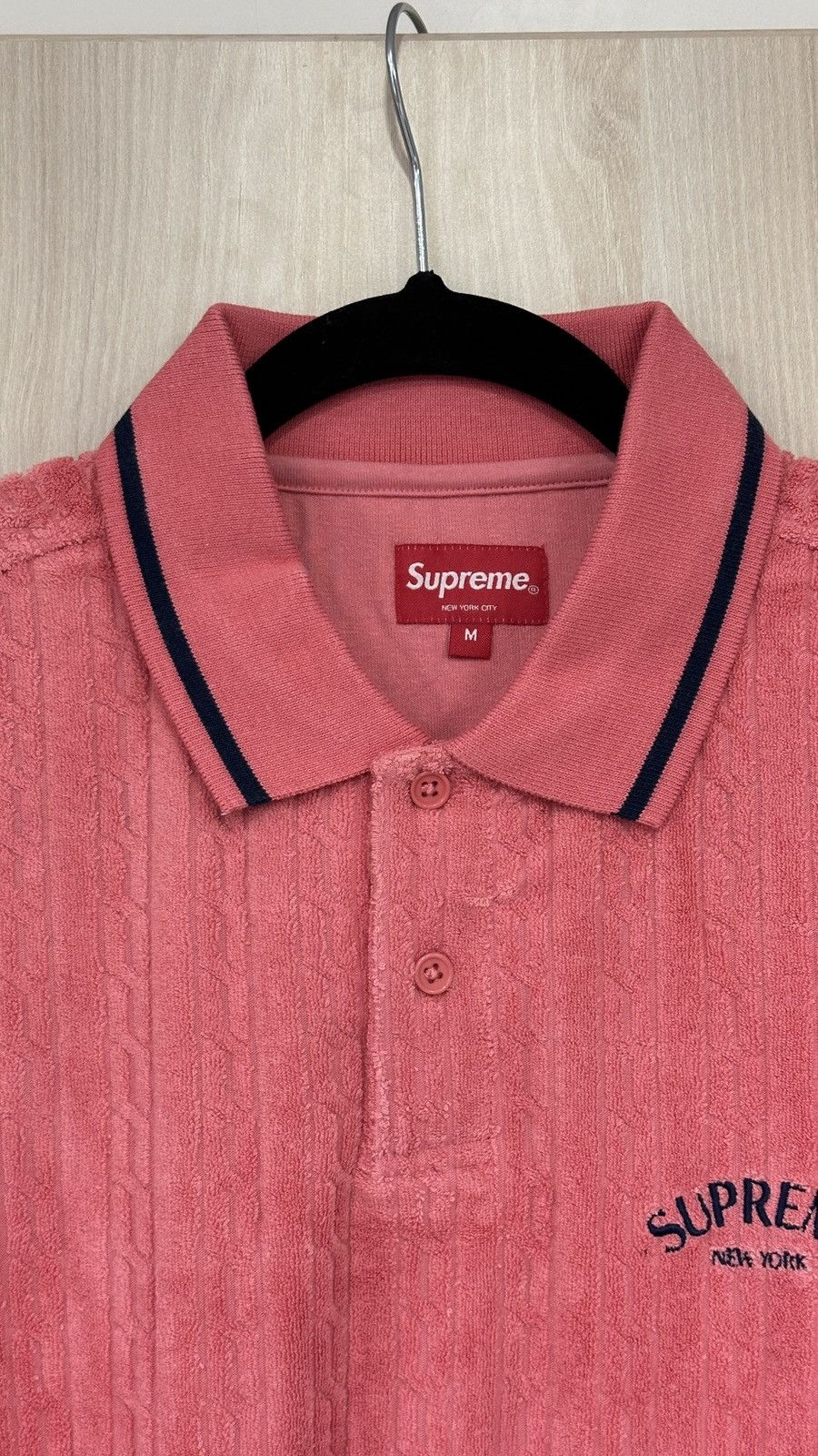 Supreme Supreme Cable Knit Terry Polo Size Medium Size US M / EU 48-50 / 2 - 3 Thumbnail