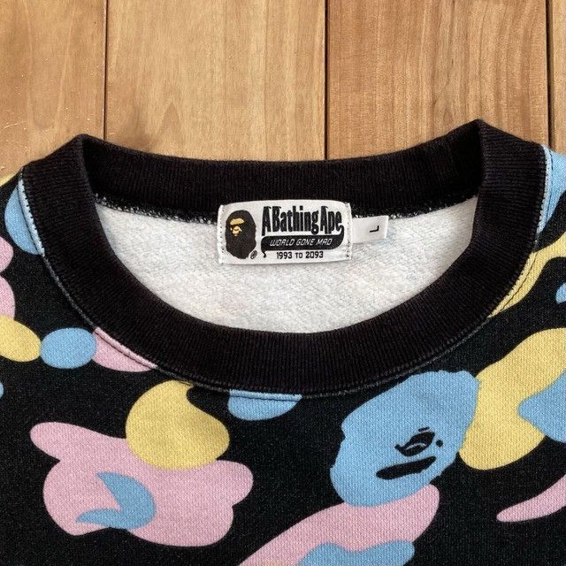 Bape BAPE LOGO multi camo sweat shirt cotton candy camo APE Size US L / EU 52-54 / 3 - 4 Thumbnail