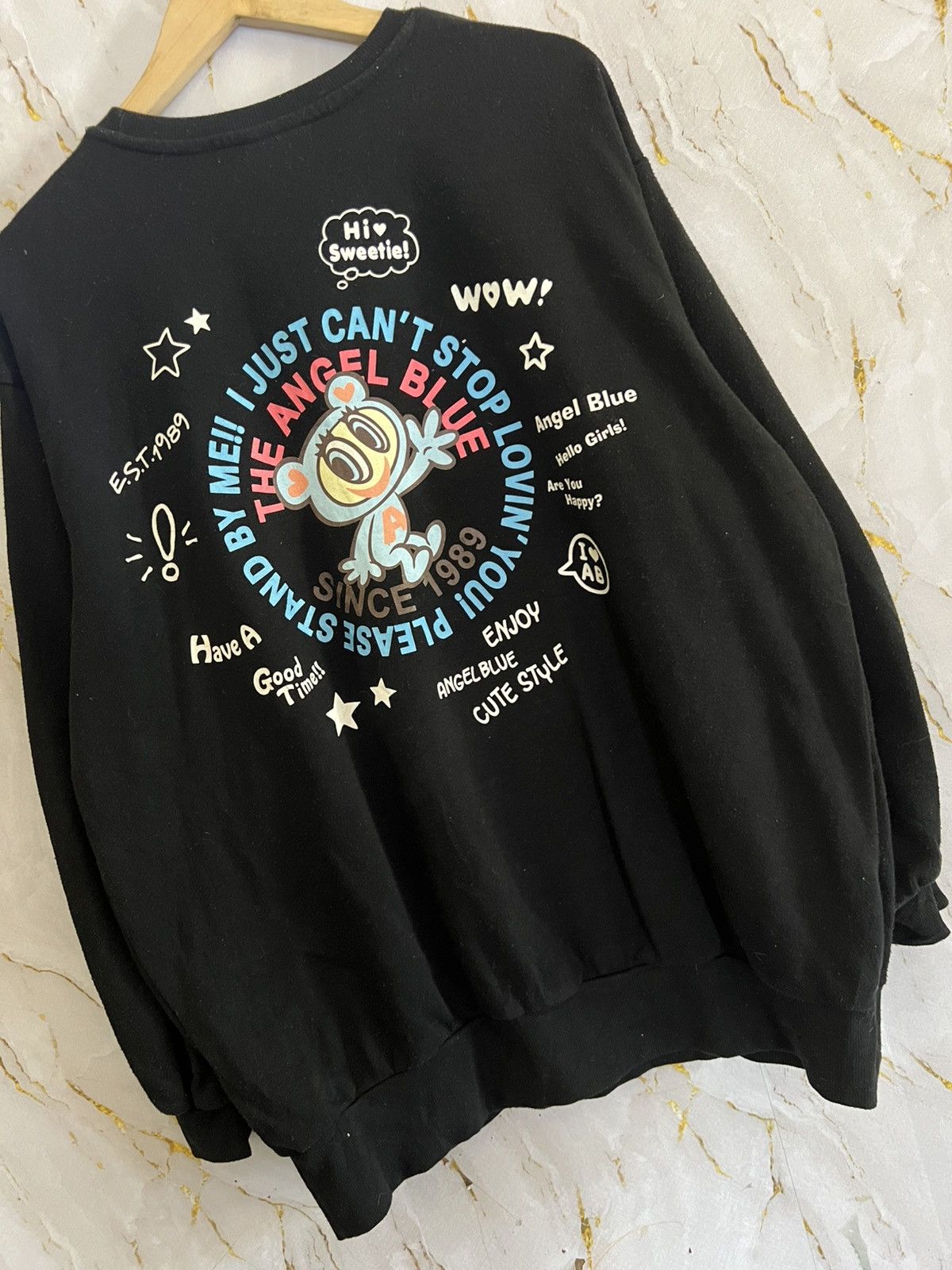 Angel Blue Angel Blue Sweatshirt – Vintage Japanese Streetwear Size US L / EU 52-54 / 3 - 4 Thumbnail