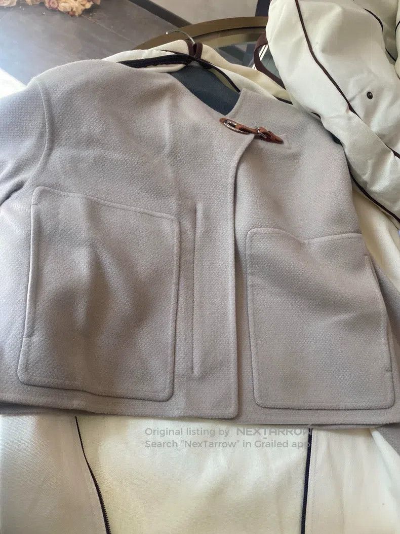 Hermes Hermes Beige Short Cashmere Top Size XXS / US 00 / IT 34 - 7 Thumbnail