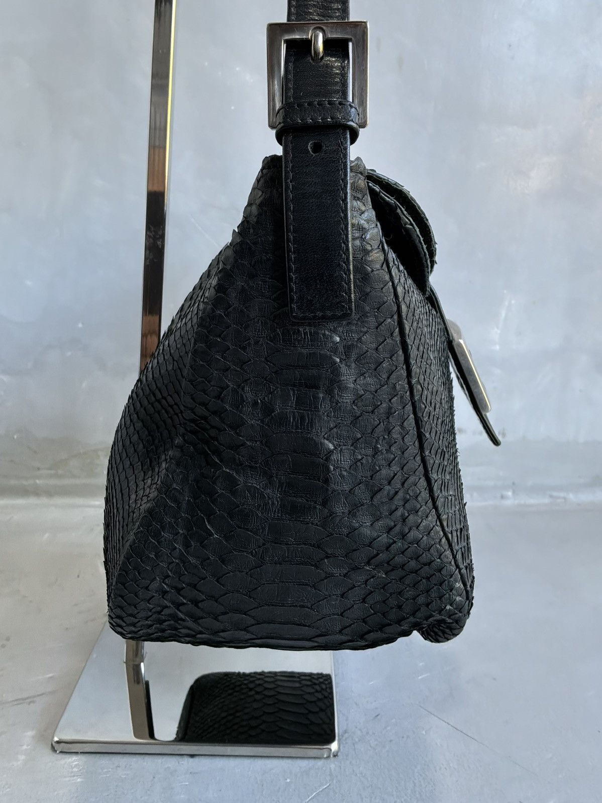 Fendi 2000s Fendi - Python Leather Mamma Baguette Bag Size ONE SIZE - 8 Thumbnail