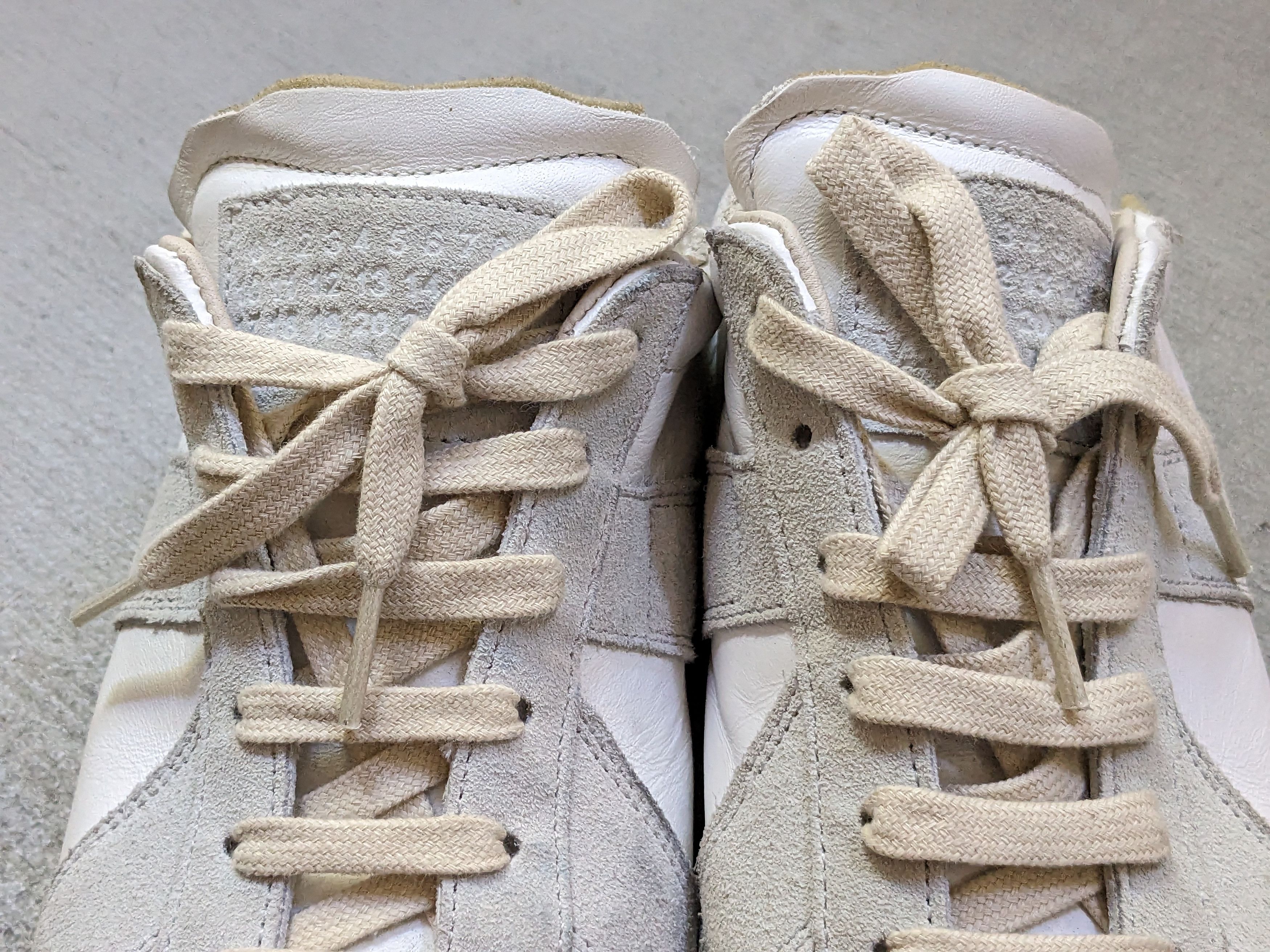 Maison Margiela Maison Margiela GAT Replica White Gray 7 40 Suede Leather Size US 7 / EU 40 - 4 Thumbnail
