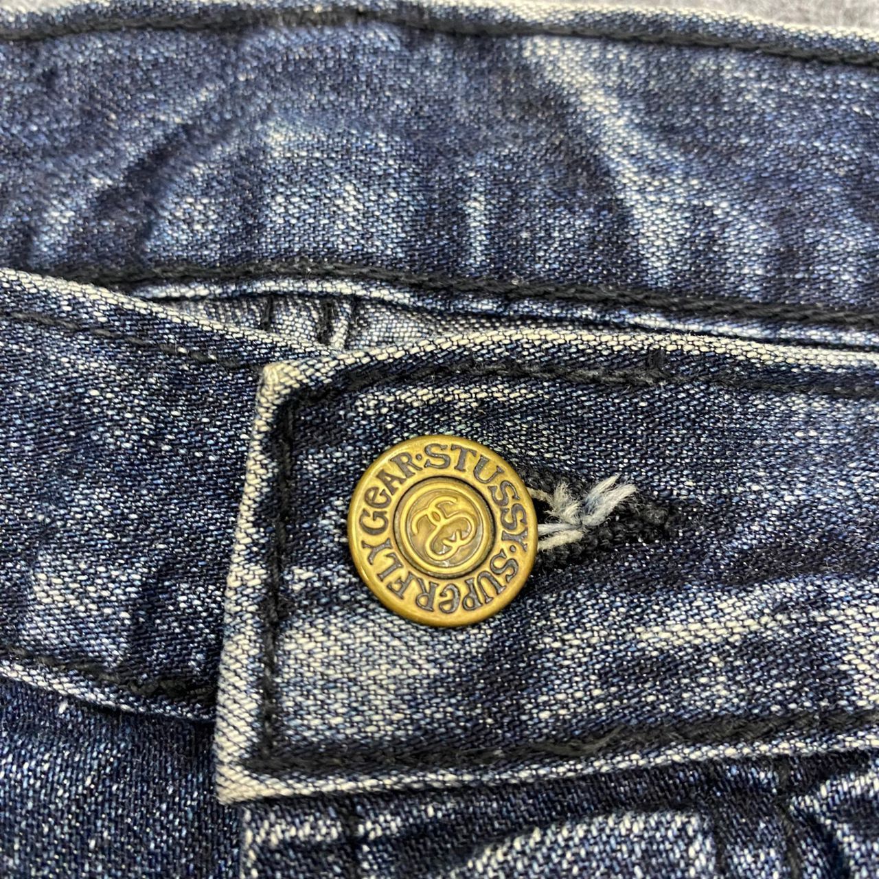 Stussy 💥Need Gone💥 Vintage Stussy Sista Distressed Denim Size US 32 / EU 48 - 15 Thumbnail