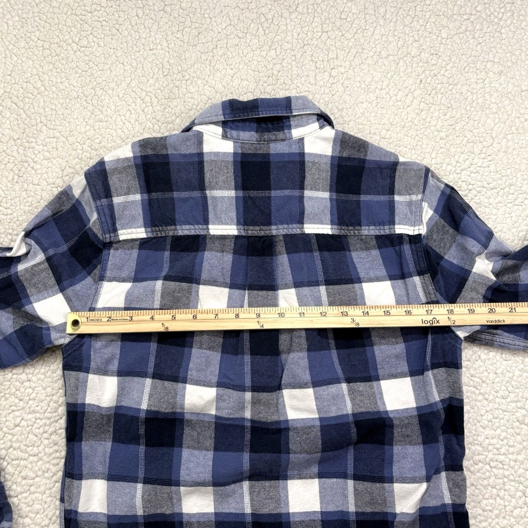 Roots Roots Button-Up Shirt Mens Size S Blue Plaid Flannel Cotton Pocket Long Sleeve Button-Down Size US S / EU 44-46 / 1 - 5 Thumbnail