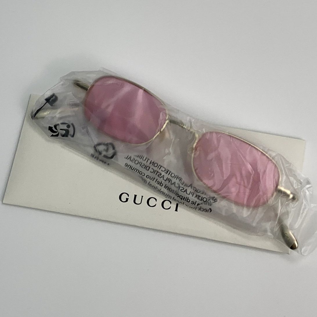 Gucci NEW Gucci Sunglasses GG1648S 005 Gold Pink Unisex Authentic Size ONE SIZE - 13 Thumbnail