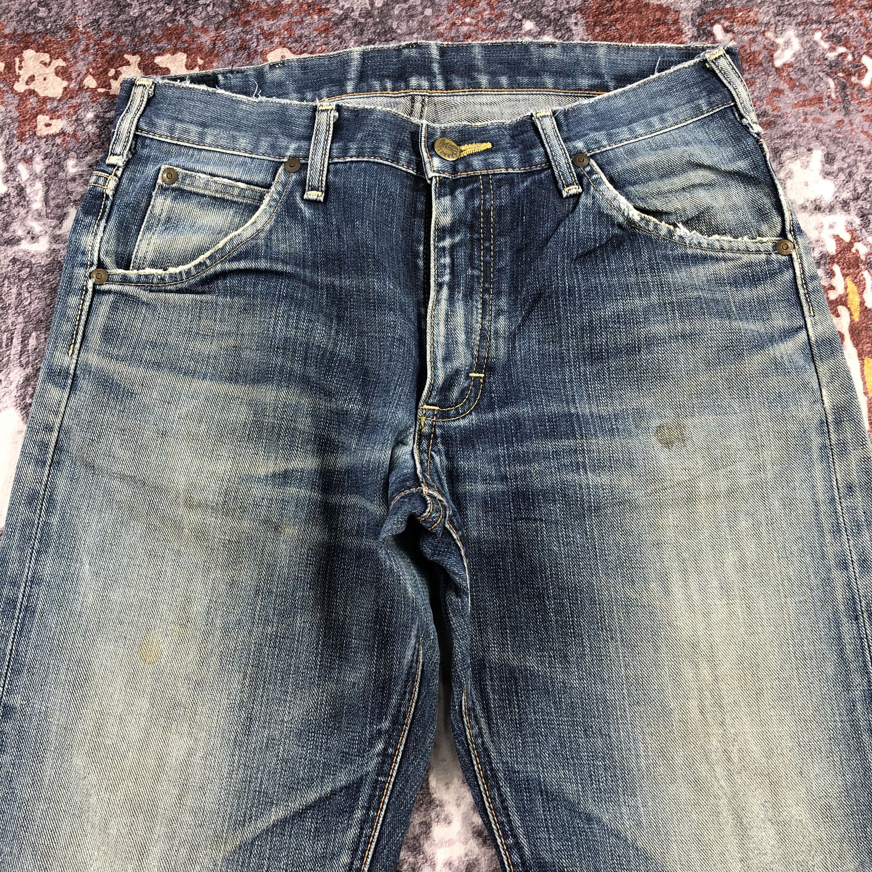 Lee Vintage Blue Wash Lee Jeans-JM2262 Size US 31 - 3 Thumbnail