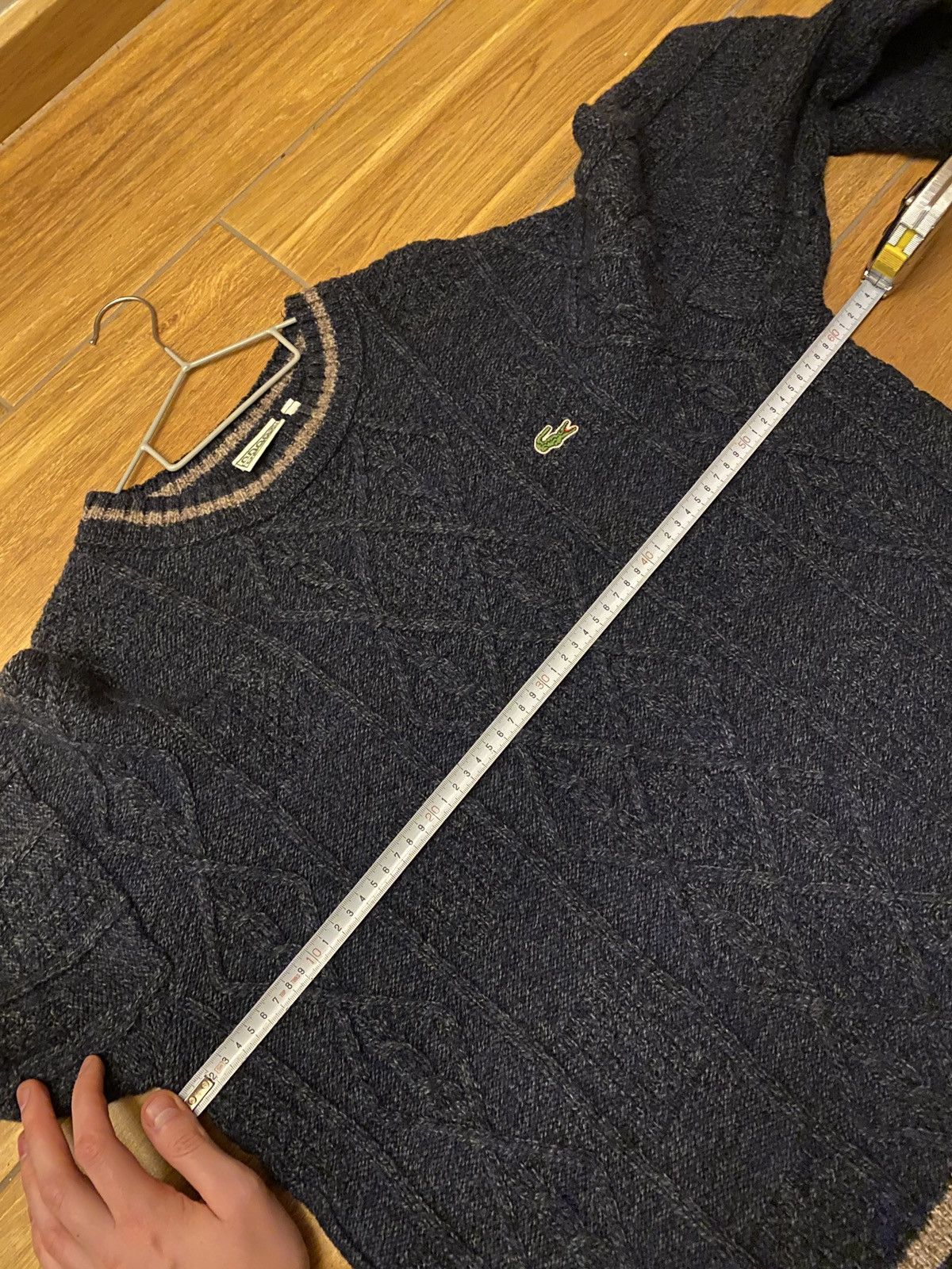 Lacoste × Vintage Vintage cable lacoste ultra rare Knitwear Size US XL / EU 56 / 4 - 7 Thumbnail