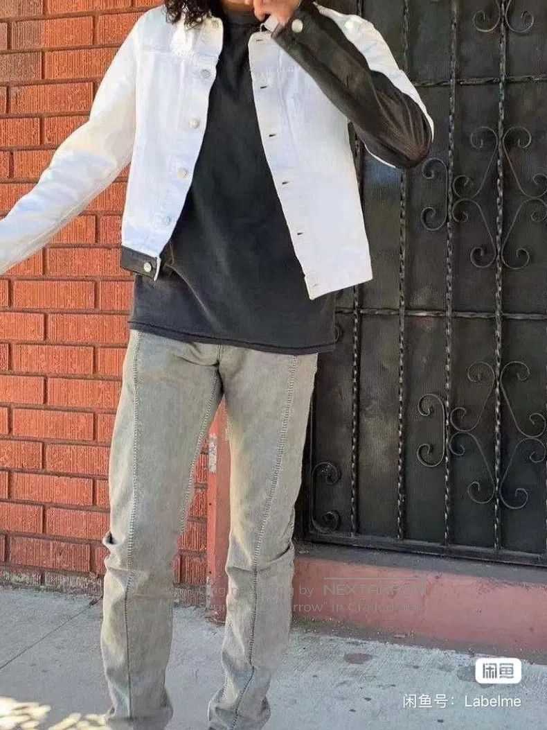 Helmut Lang Helmut Lang Leather Sleeve Jacket Size US L / EU 52-54 / 3 - 8 Thumbnail