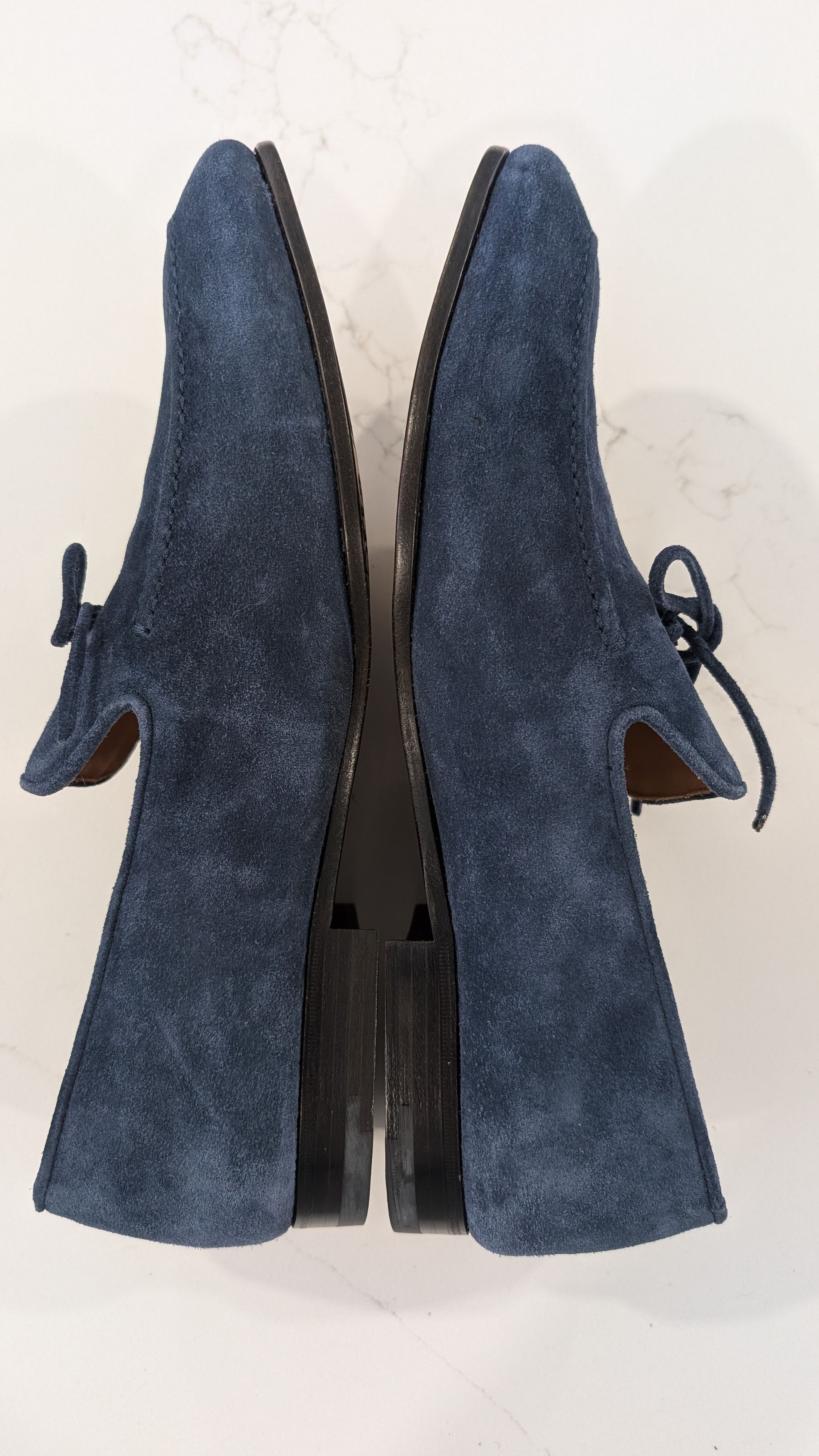 Other Paolo Scafora Art 740 Blue Suede Slip On Loafer Mens Size 10 Size US 10 / EU 43 - 7 Thumbnail