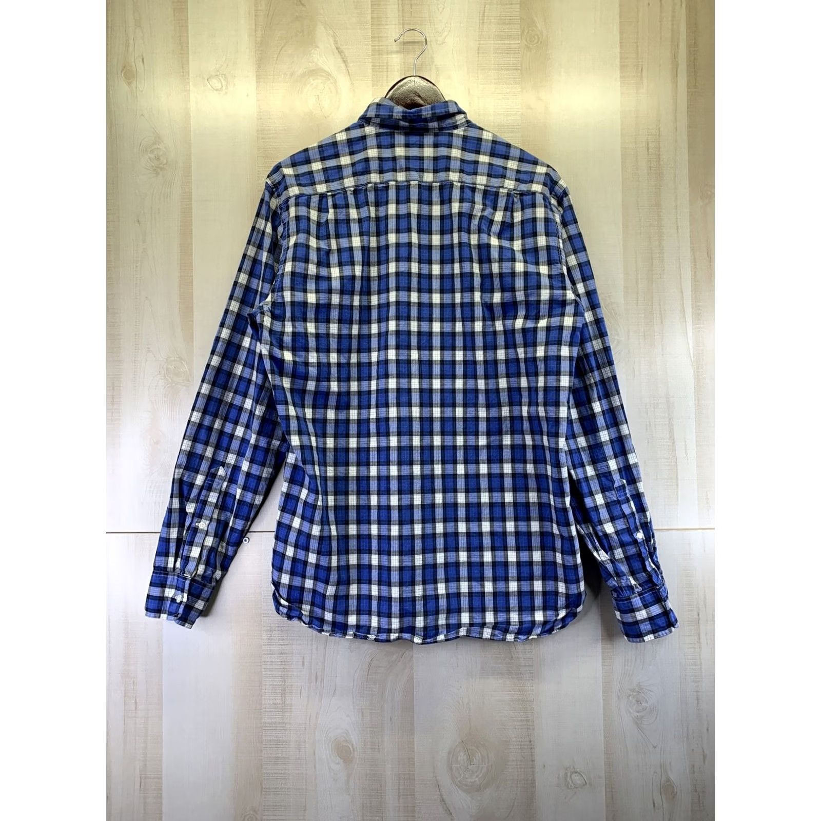 J.Crew J.CREW Mens M-2ply Cotton Blue Plaid Button Down Shirt-5965 Shirt Mens M Blue Plaid Button-Down 2ply Cotton Casual Workwear Linen? Size US M / EU 48-50 / 2 - 4 Thumbnail