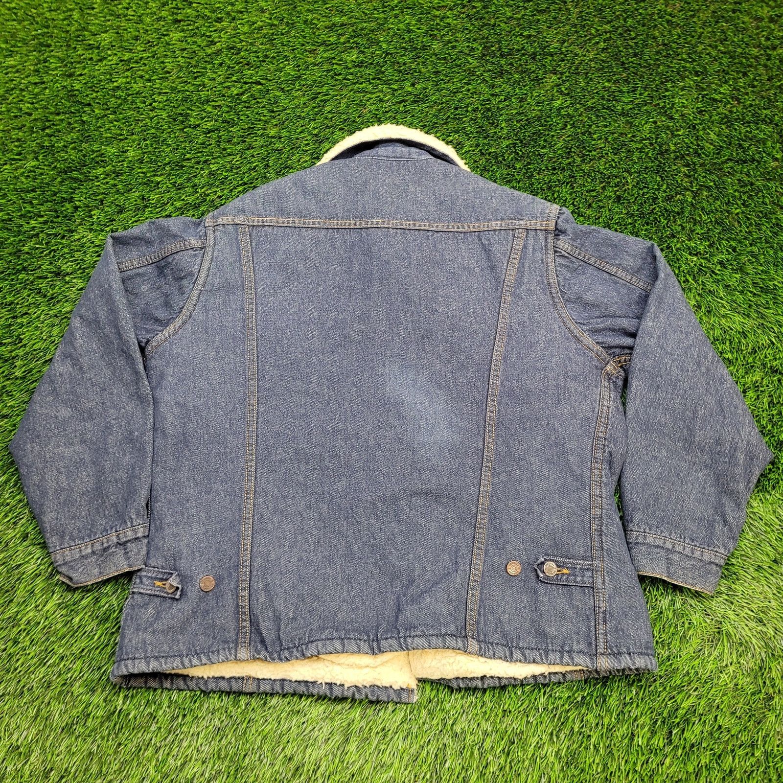 Sears VTG SEARS Roebucks Jean Jacket XL Sherpa Lined Denim Coat Size US XL / EU 56 / 4 - 8 Thumbnail