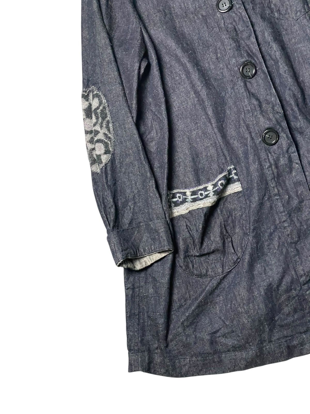 Japanese Brand × Vintage Japanese Brand Long Buttoned Denim Jacket (96) Size US S / EU 44-46 / 1 - 4 Thumbnail
