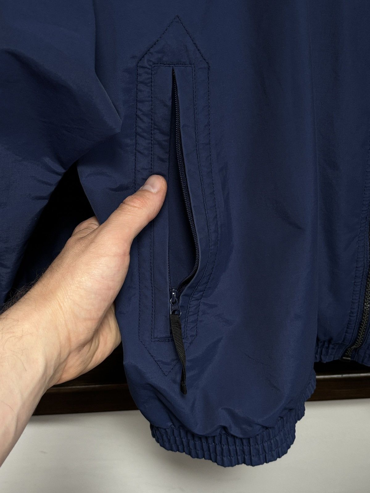 Nike × Vintage Vintage Nike Zip Track Jacket Swoosh Size US L / EU 52-54 / 3 - 5 Thumbnail