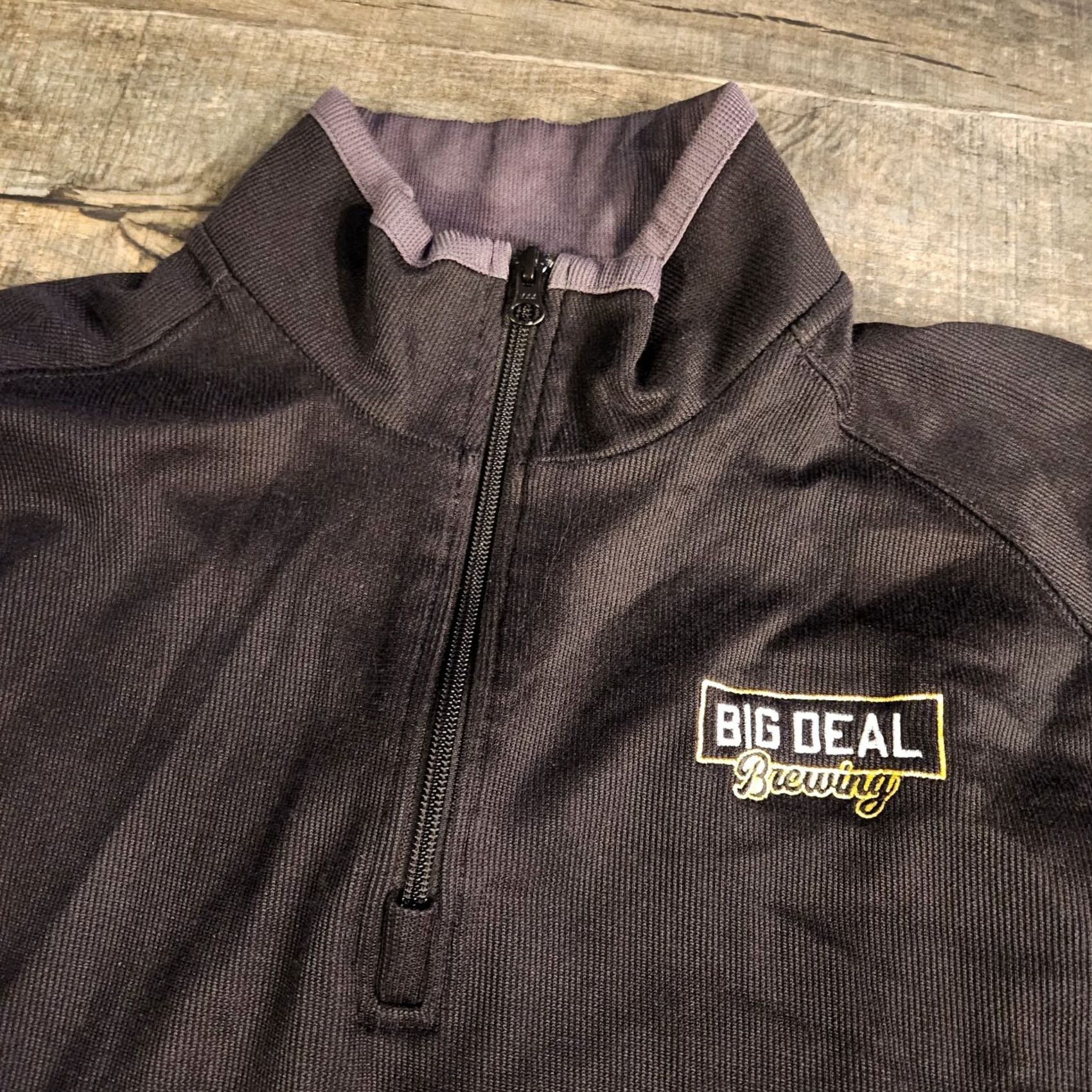 Port Authority Barstool Sports Barstool Sports Big Deal Brewing Co 1/4 Zip Pullover Black Labat Men's Large 1/4 Zip Pullover Mens Large Black Barstool Sports Gift? Size US L / EU 52-54 / 3 - 4 Thumbnail