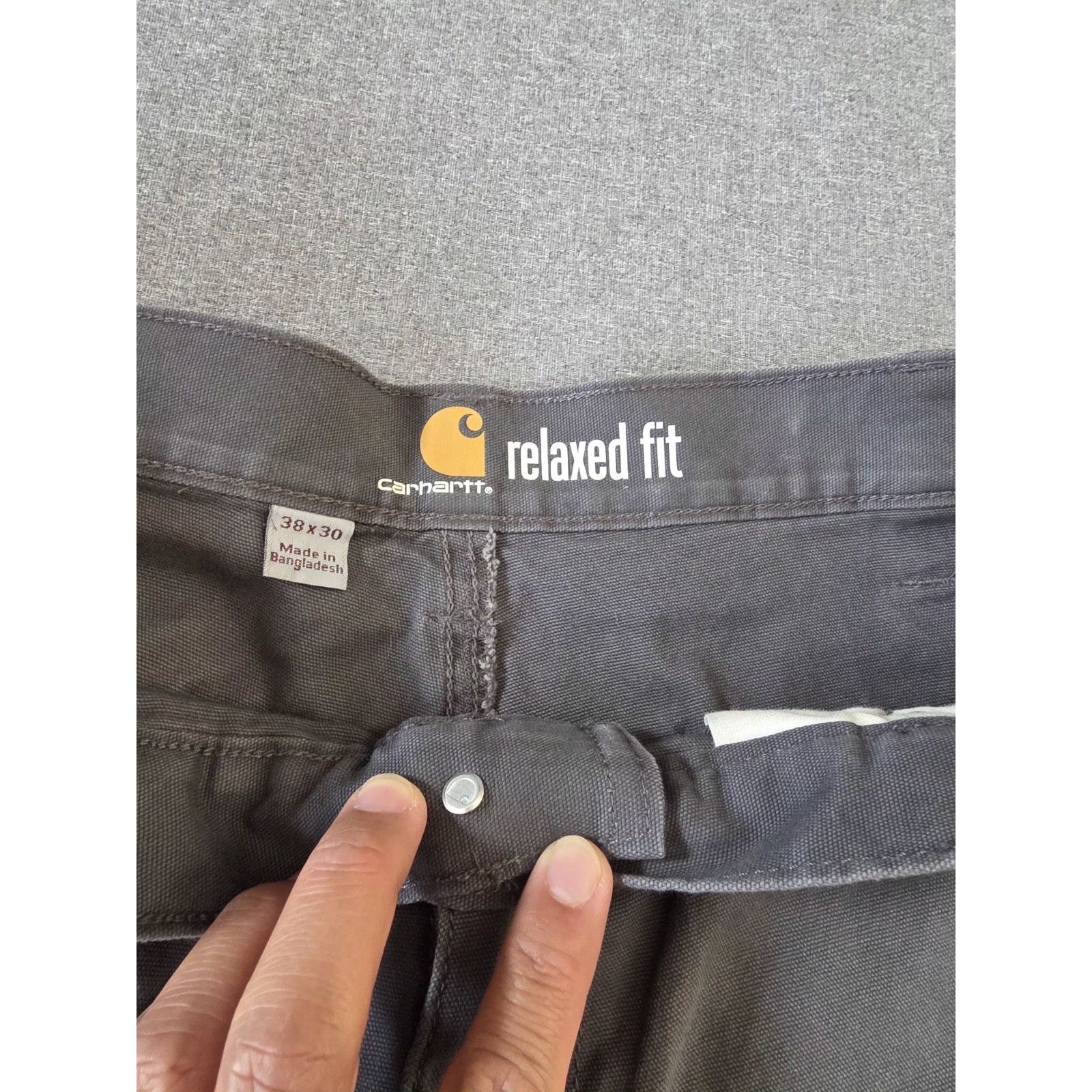 Carhartt Carhartt Gray Rugged Flex Carpenter Work Relaxed Fits 38x30 Size US 38 / EU 54 - 3 Thumbnail