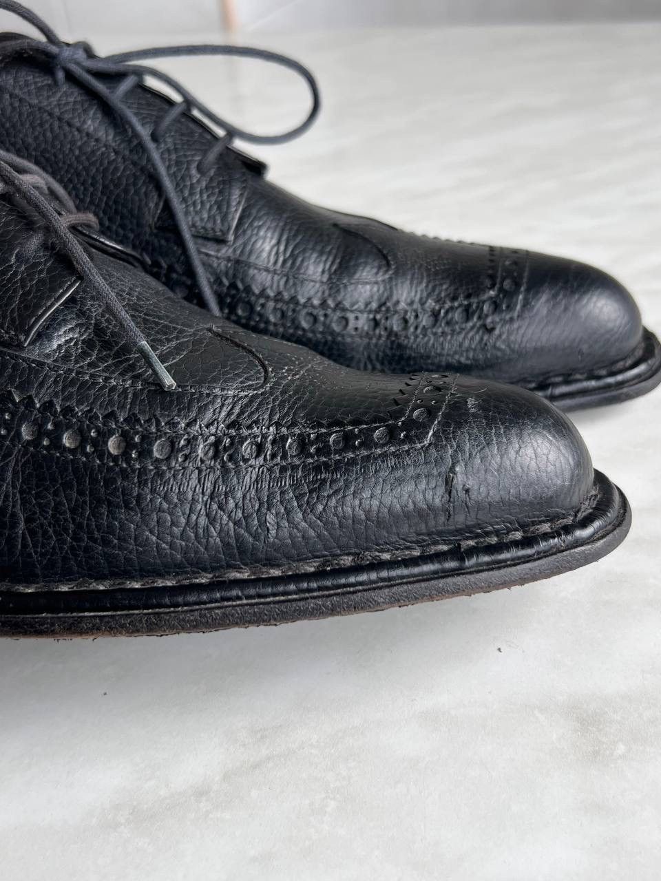 Japanese Brand 2000S CESARE PACIOTTI LEATHER OXFORD BROGUE FORMAL SHOES Y2K Size US 9 / EU 42 - 5 Thumbnail