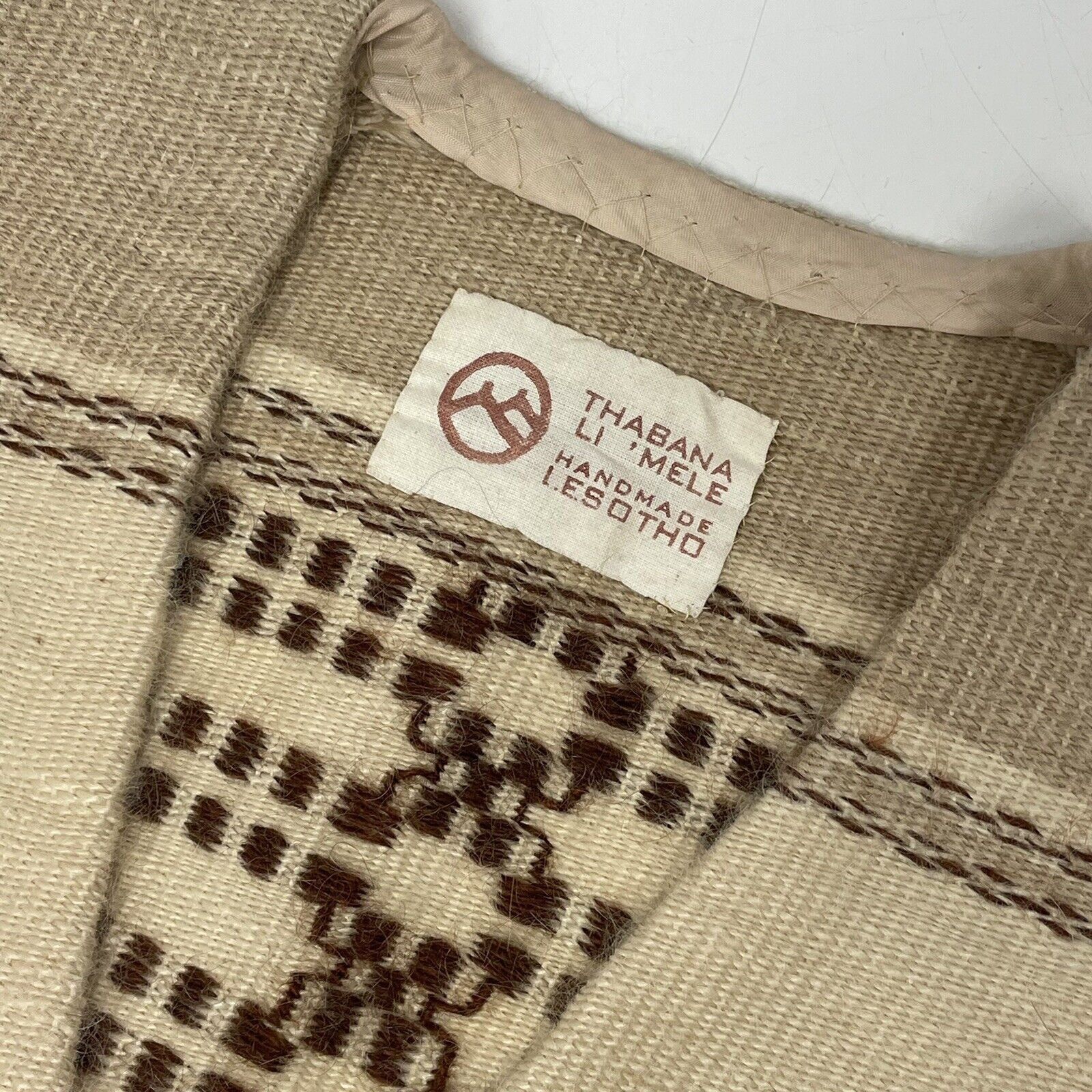 Other Vtg Thabana Li Mele Handmade Woven African MOHAIR Vest Size S / US 4 / IT 40 - 2 Thumbnail