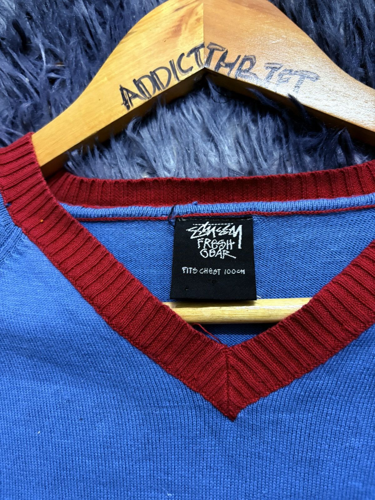 Vintage 🔥HOT🔥 VINTAGE 90's STUSSY SHORT SLEEVE KNITWEAR Size US S / EU 44-46 / 1 - 2 Thumbnail