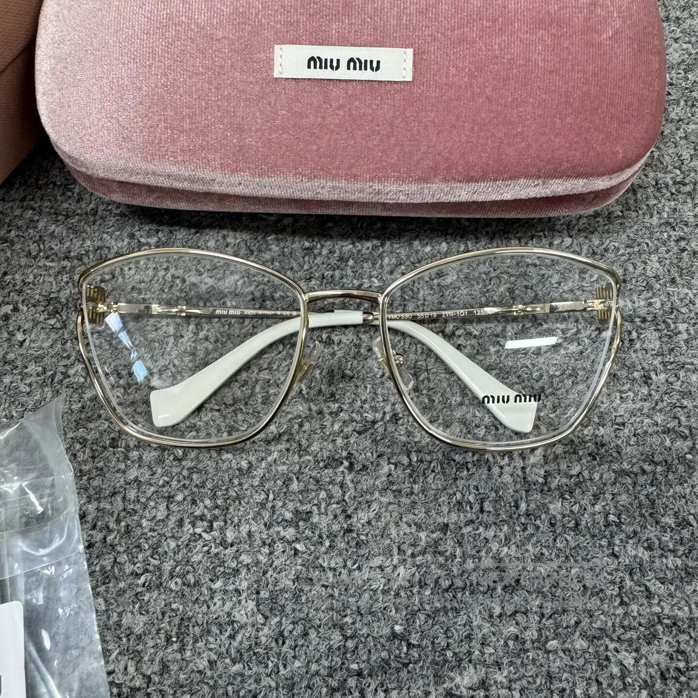 Miu Miu miu miu Alphabet logo metal frame with matte finish mirror Size ONE SIZE - 2 Thumbnail