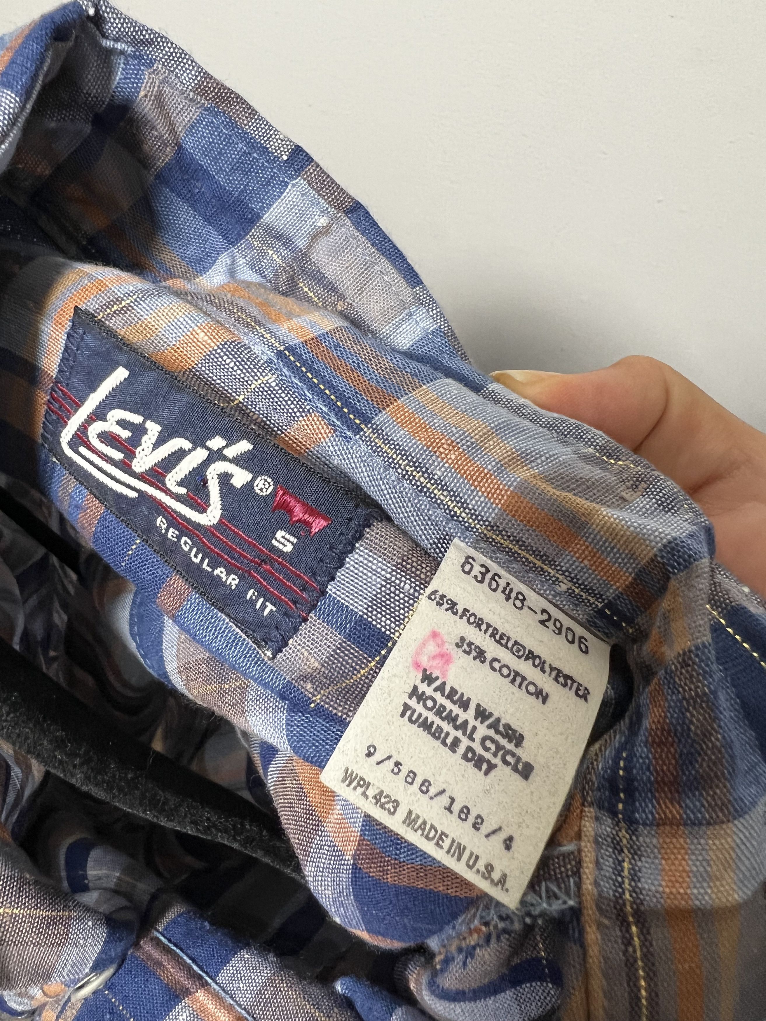 Levi's Vintage Clothing Vintage Levi’s Long Sleeve Pearl Snap Long Sleeve Shirt Size US S / EU 44-46 / 1 - 4 Thumbnail