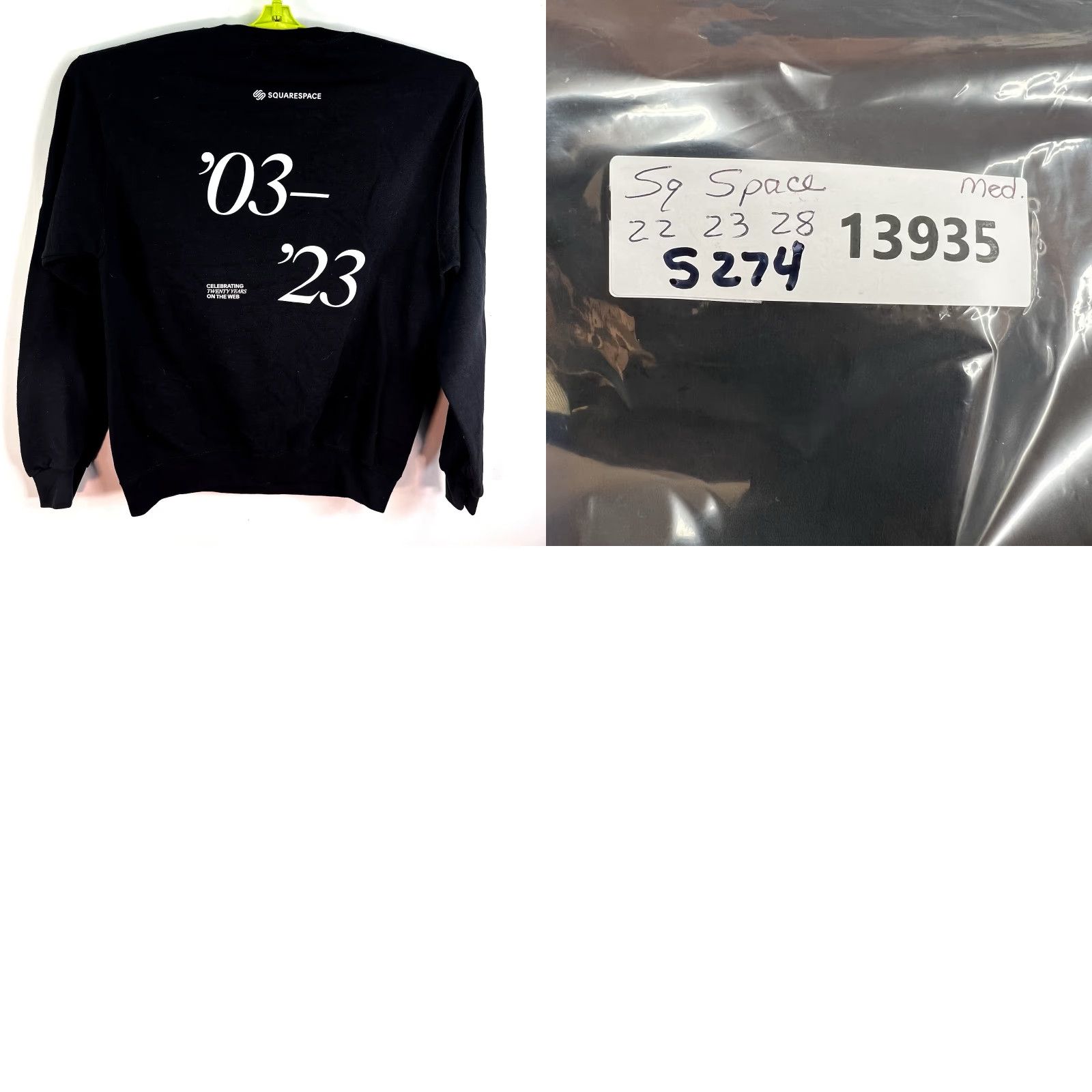 Champion Champion Sweatshirt Mens Size M Black Square Space Promo Graphic Print Space Pullover Size US M / EU 48-50 / 2 - 8 Thumbnail