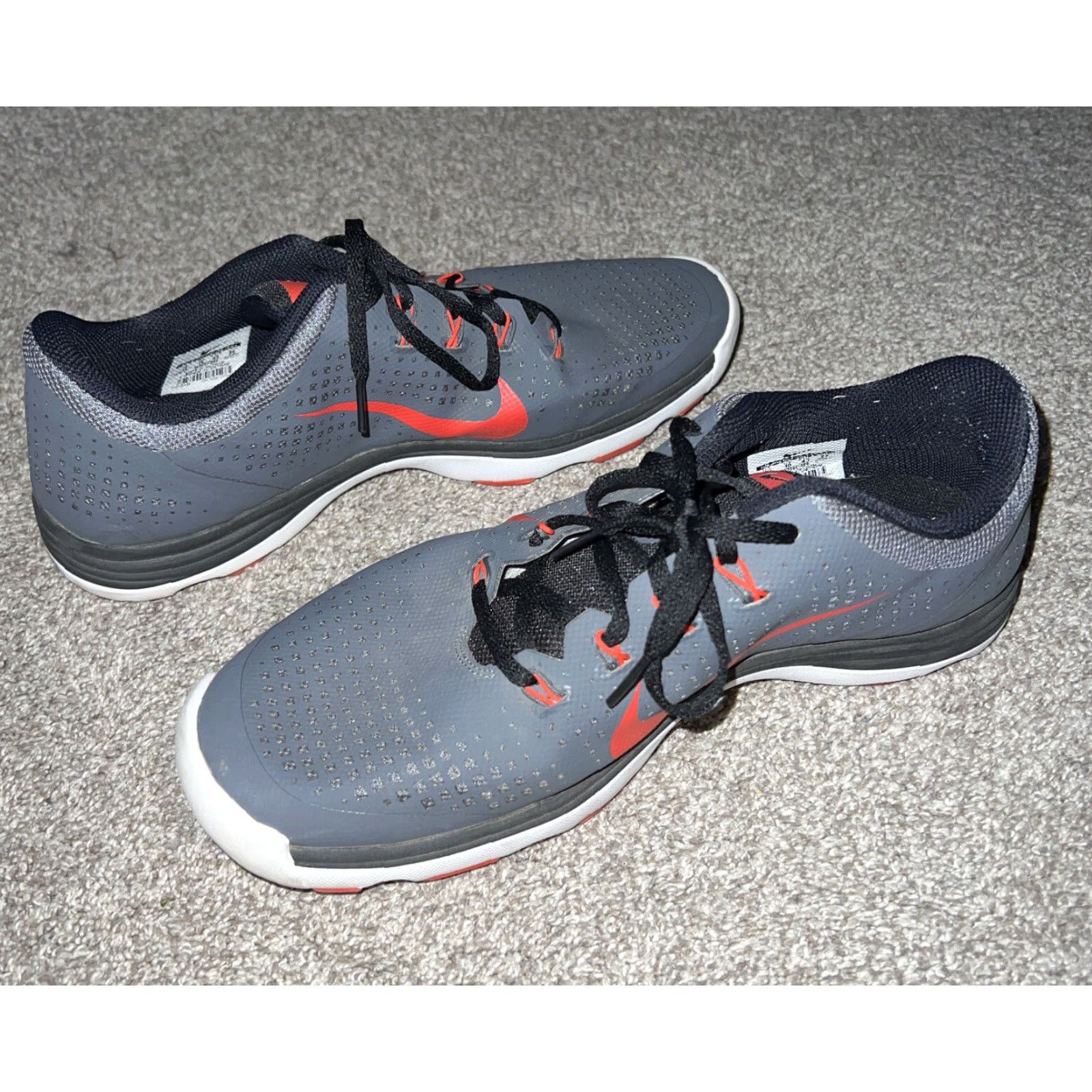 Nike Nike Lunarlon Cypress Golf Sneakers Mens Gray Red Size 11 Size US 11 / EU 44 - 6 Thumbnail