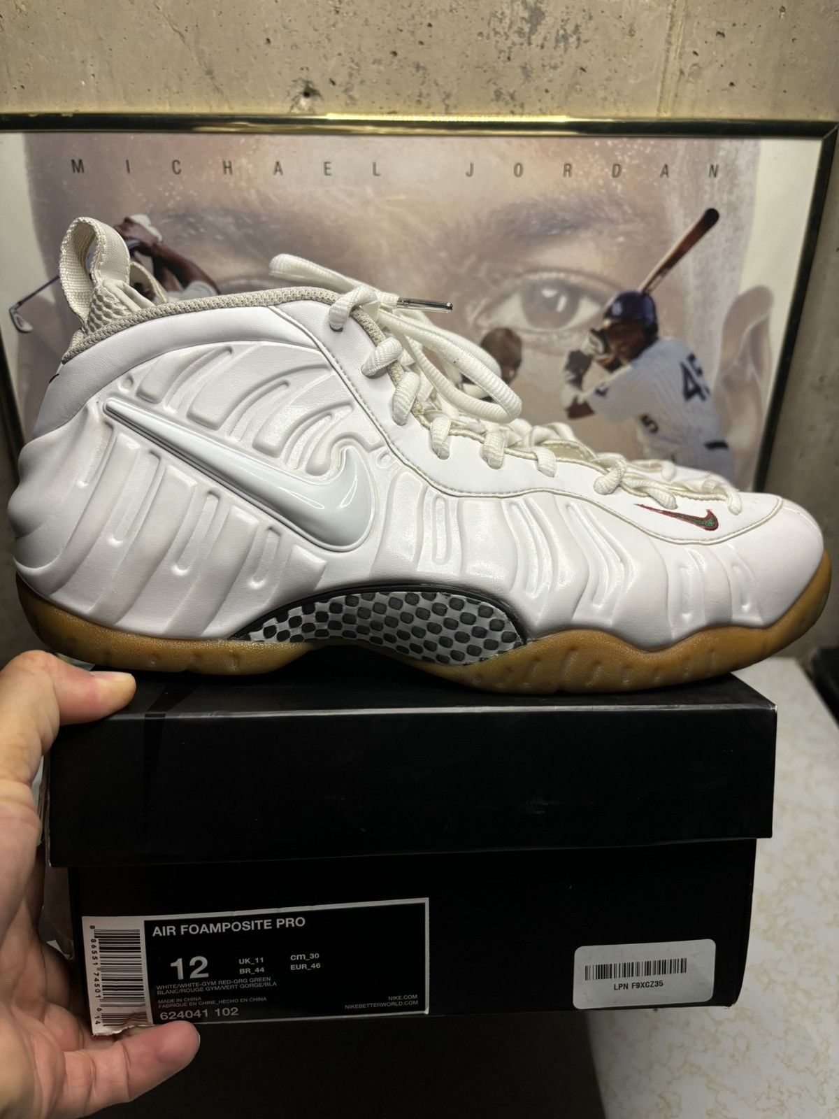 Jordan Brand Foamposite Nike Gucci white Size US 12 / EU 45 - 1 Thumbnail