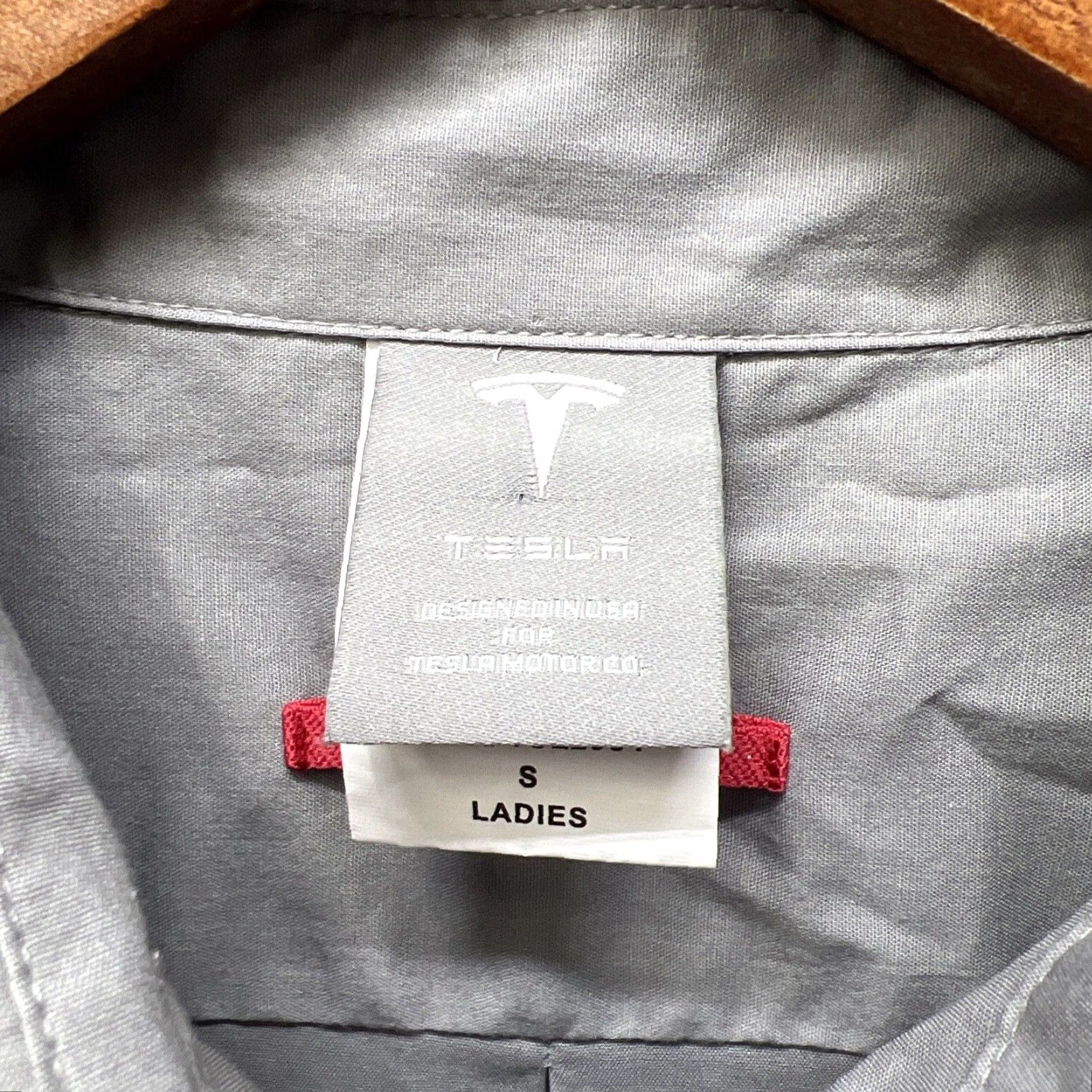 Vintage VINTAGE Tesla Women's Button-Up Shirt Gray Size S Size S / US 4 / IT 40 - 3 Thumbnail