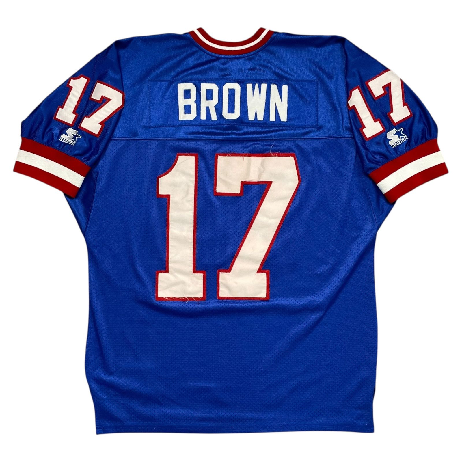 NFL VTG 90s NEW YORK GIANTS DAVE BROWN STARTER AUTHENTIC JERSEY Size US XL / EU 56 / 4 - 1 Thumbnail