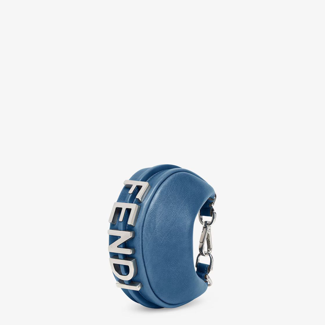 Fendi o1B3y1r0426 Size: OS / Nano Fendigraphy Hobo Bag in Blue Size ONE SIZE - 1 Thumbnail