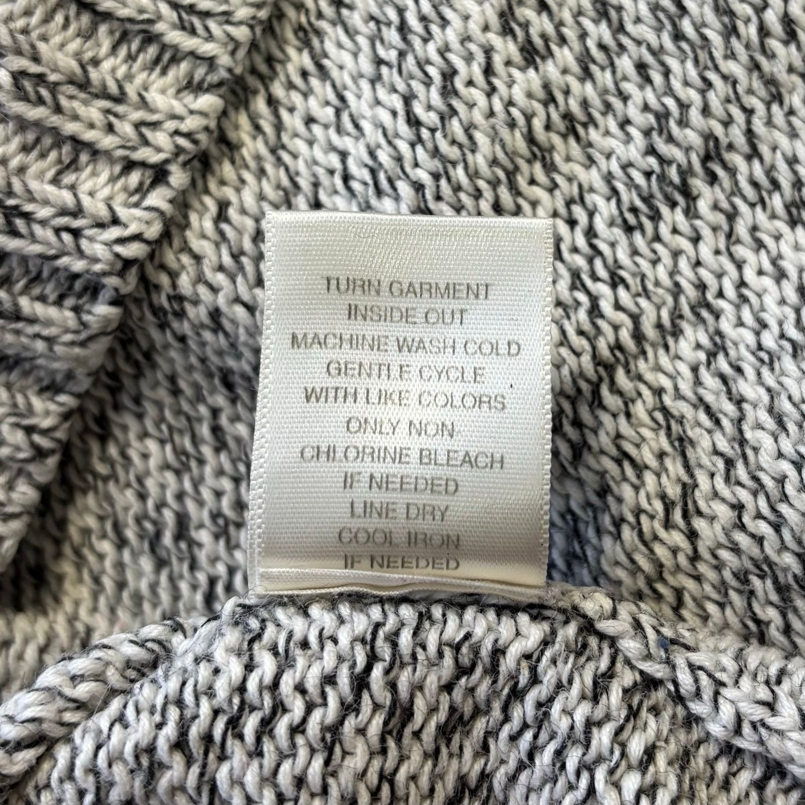 Other Christopher & Banks Gray Marled Henley Sweater XL Size XL / US 12-14 / IT 48-50 - 5 Thumbnail