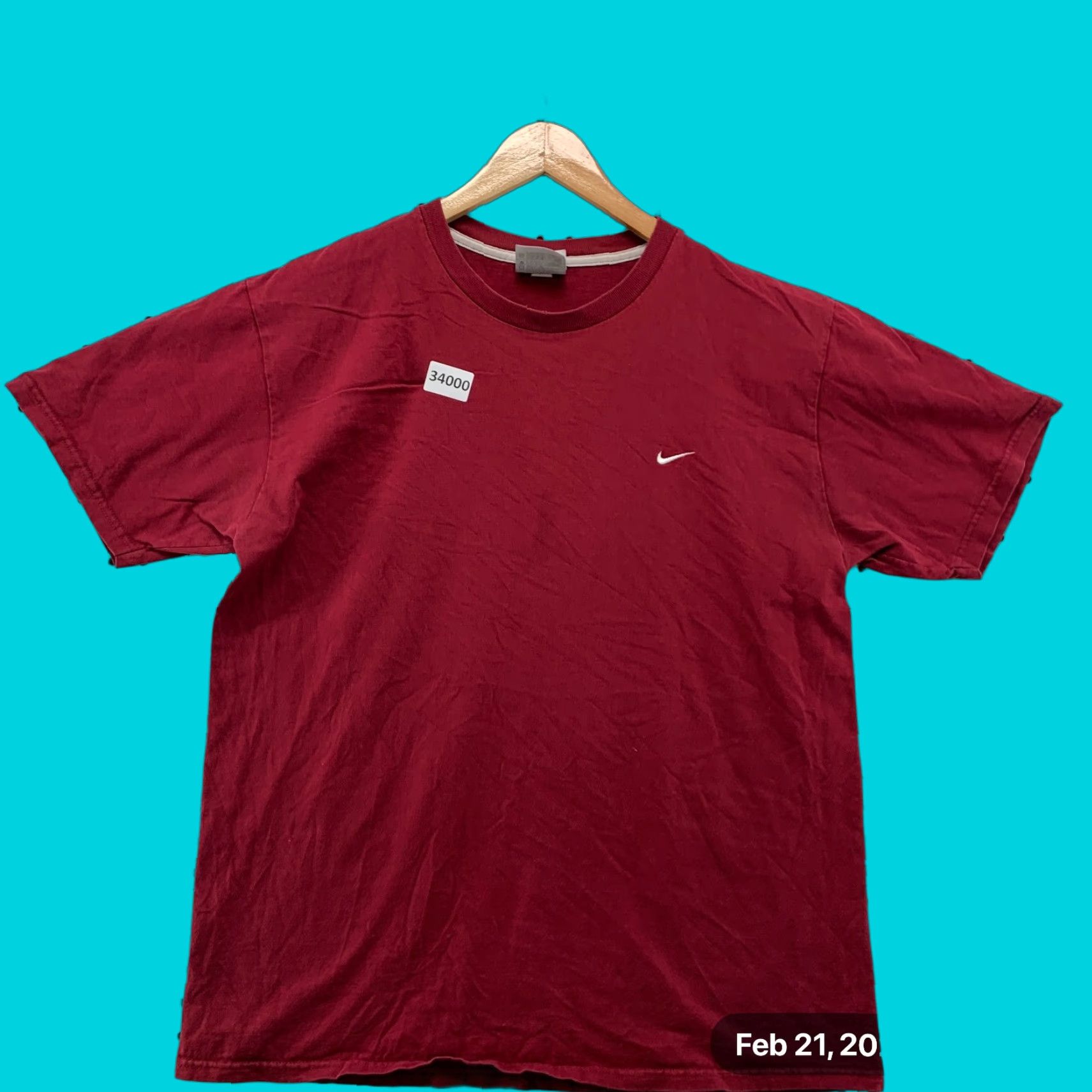 Nike VINTAGE Nike Shirt Mens XL Red Embroidered Swoosh 21.5x27.5 Catalog 90s Y2K Mens XL Red Embroidered Swoosh Size US XL / EU 56 / 4 - 1 Thumbnail