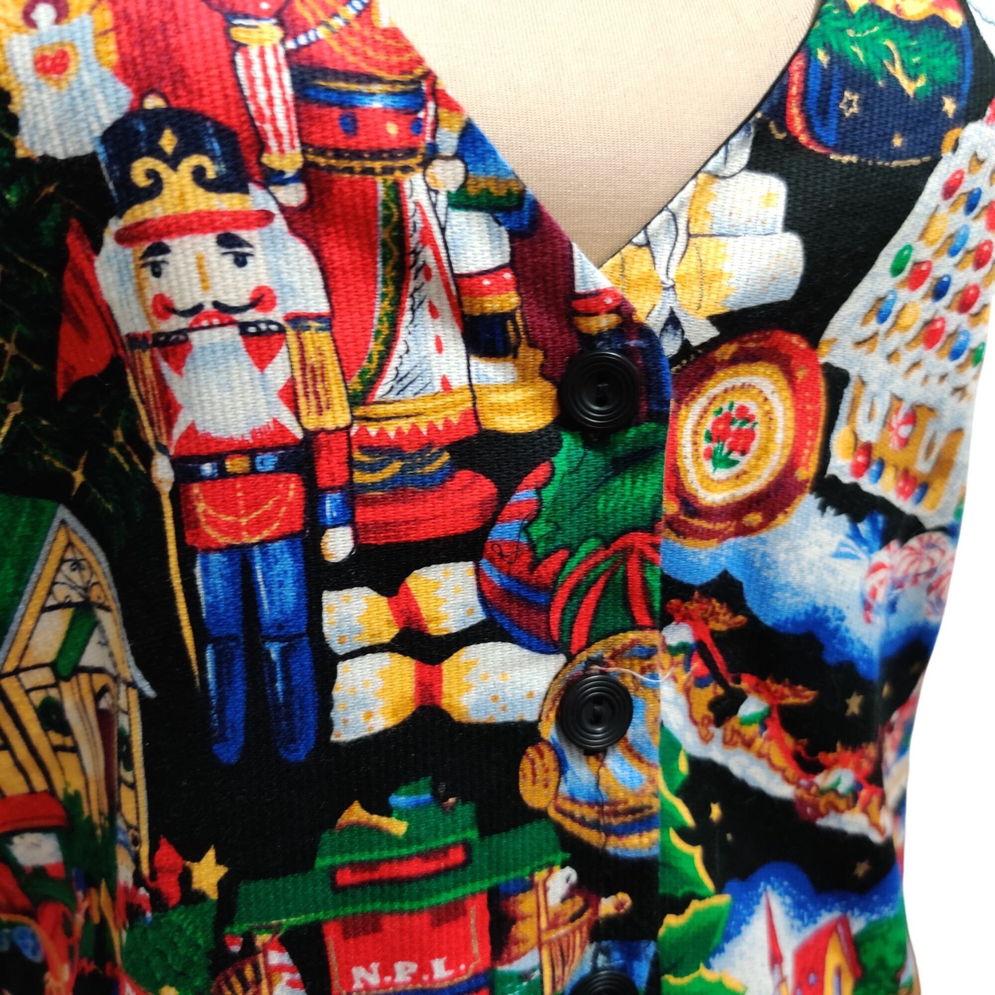 Vintage Vintage 111 Main Medium Christmas Nutcracker Santa Toy Print Size M / US 6-8 / IT 42-44 - 6 Thumbnail