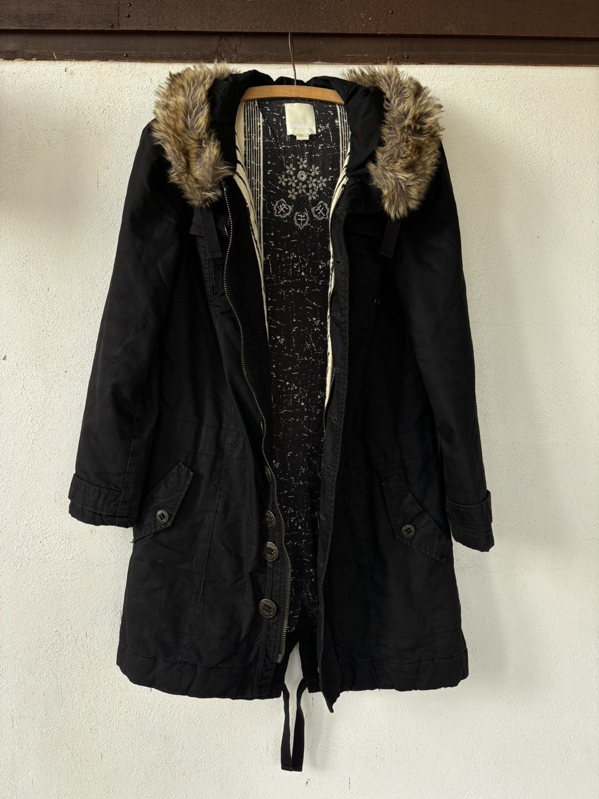Diesel Y2K diesel parka with fawx fur hood Size L / US 10 / IT 46 - 3 Thumbnail