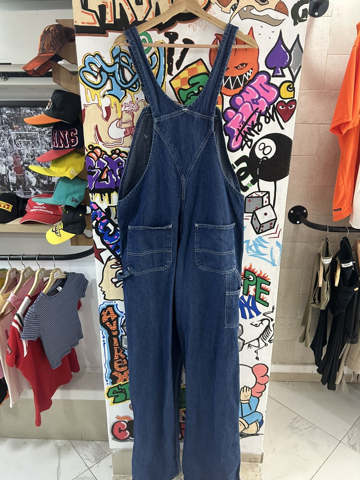 Vintage Vtg Carhartt Denim Overall Size US 38 / EU 54 - 2 Thumbnail