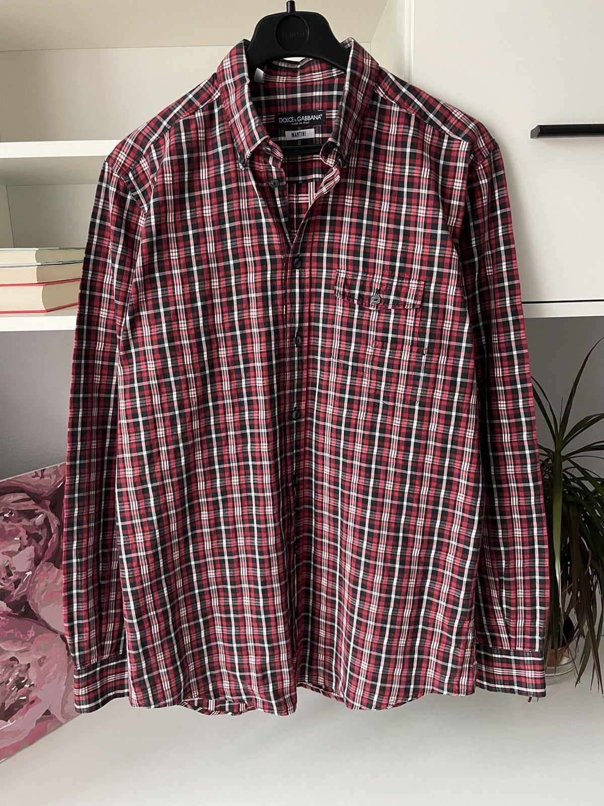 Dolce & Gabbana Dolce & Gabbana Martini Flannel Shirt Button Up Size US M / EU 48-50 / 2 - 6 Thumbnail