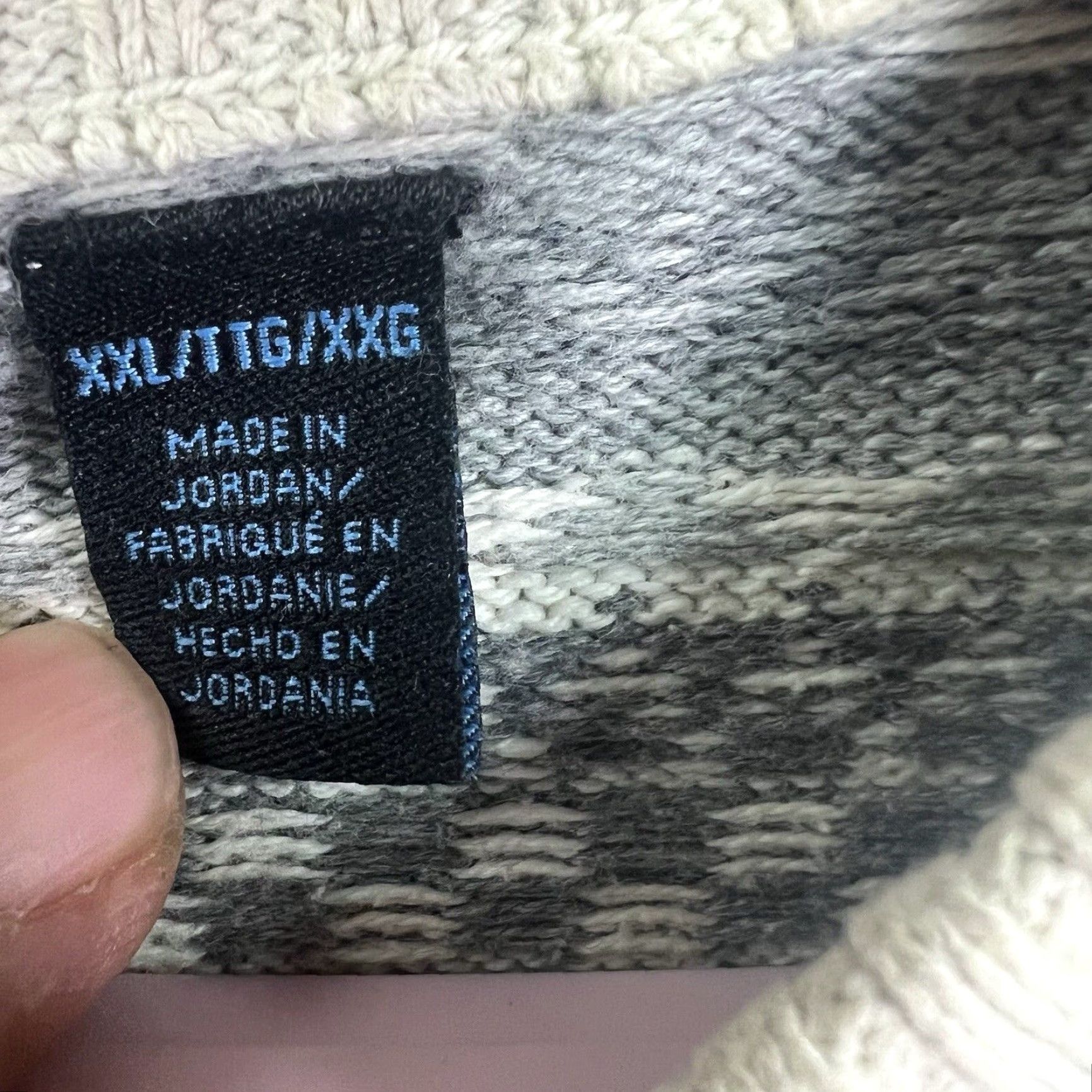 Van Heusen VINTAGE Van Heusen Sweater Geometric Knit Crew Neck 2XL Men Gray Cotton Bohemian Mens Size US XXL / EU 58 / 5 - 5 Thumbnail