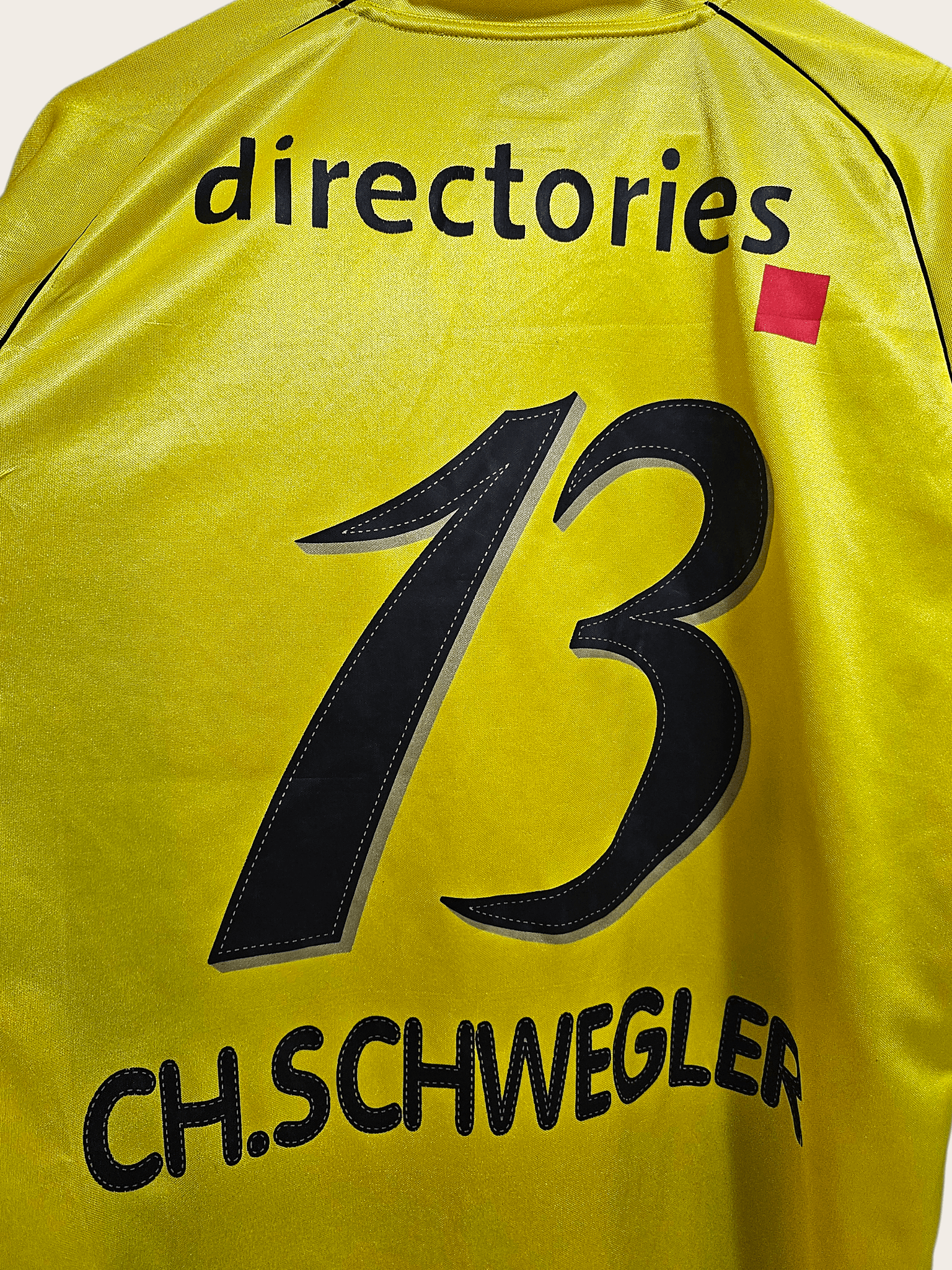 Vintage Young Boys 2005-06 Matchworn Christian Schwegler #13 Jersey Size US L / EU 52-54 / 3 - 6 Thumbnail