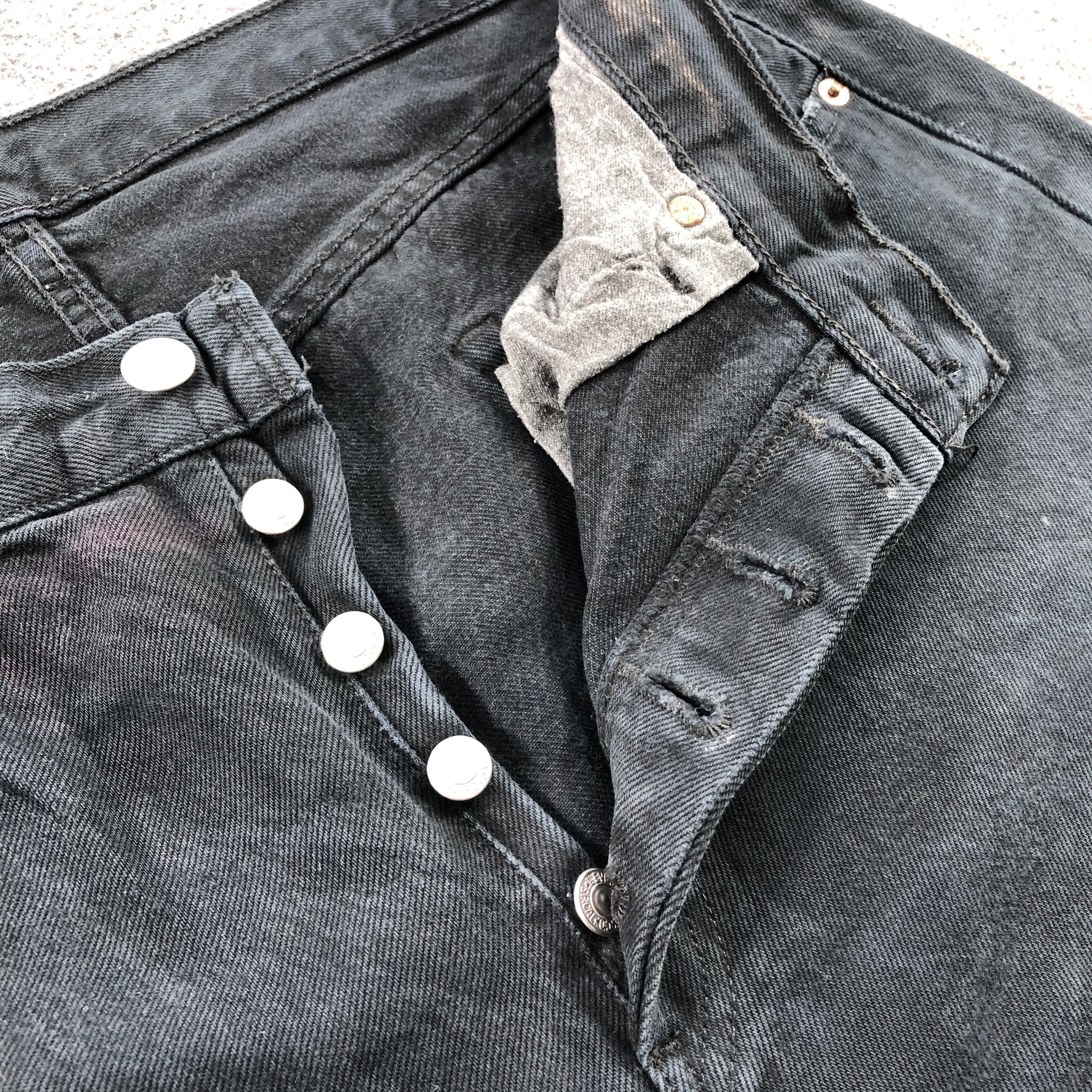 Levi's Vintage Black Levis 501 Jeans-JM1514 Size US 36 / EU 52 - 10 Thumbnail