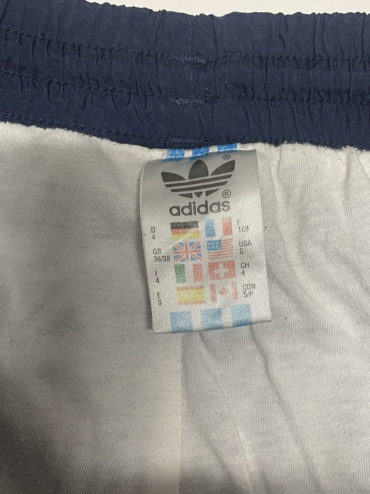 Adidas × Vintage Vintage 80s Adidas Nylon Windbreaker Pants S Size US 29 - 11 Thumbnail