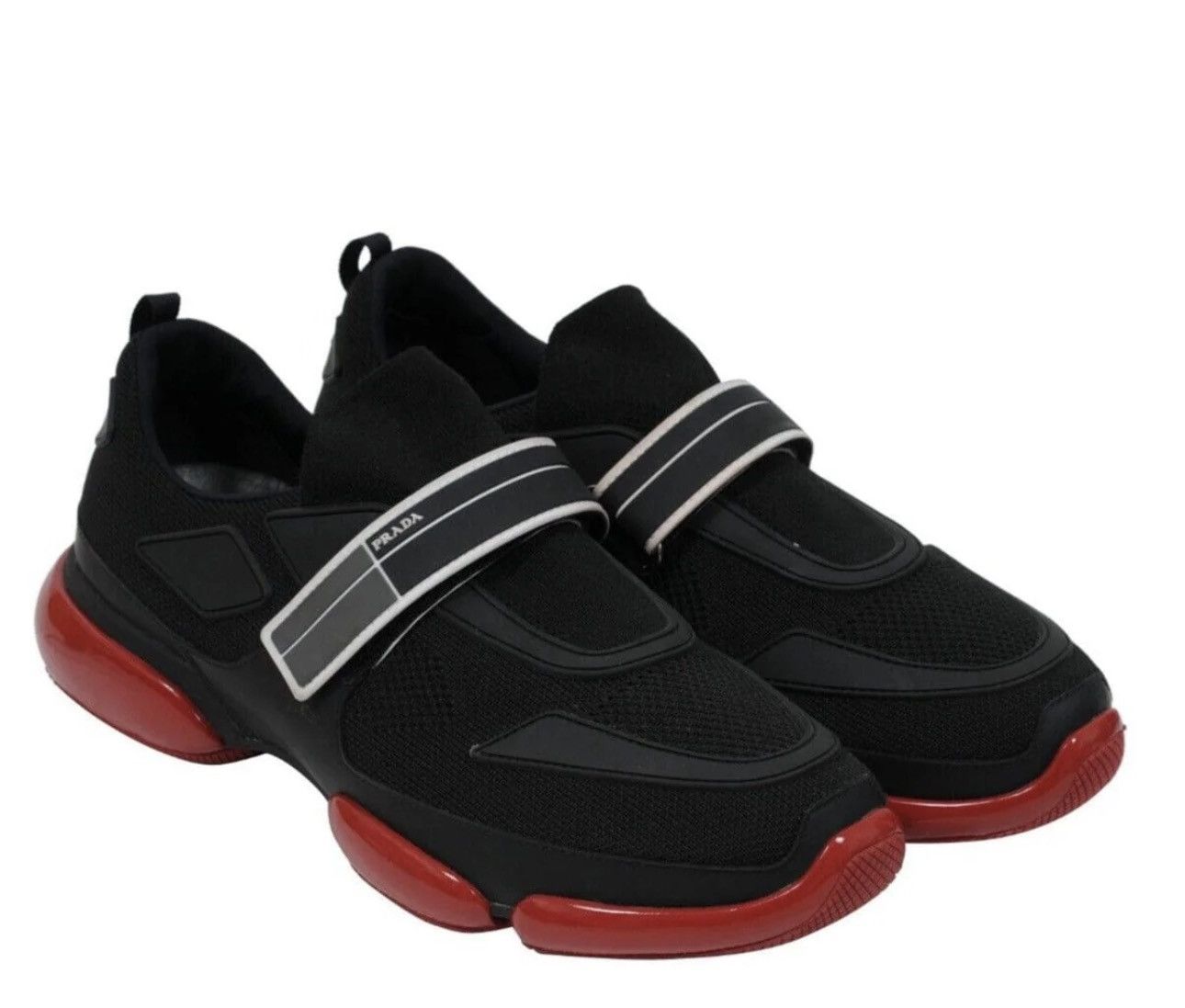 Prada Prada Cloudbust Strap Sneaker Low Black Red Size US 9 / EU 42 - 1 Thumbnail