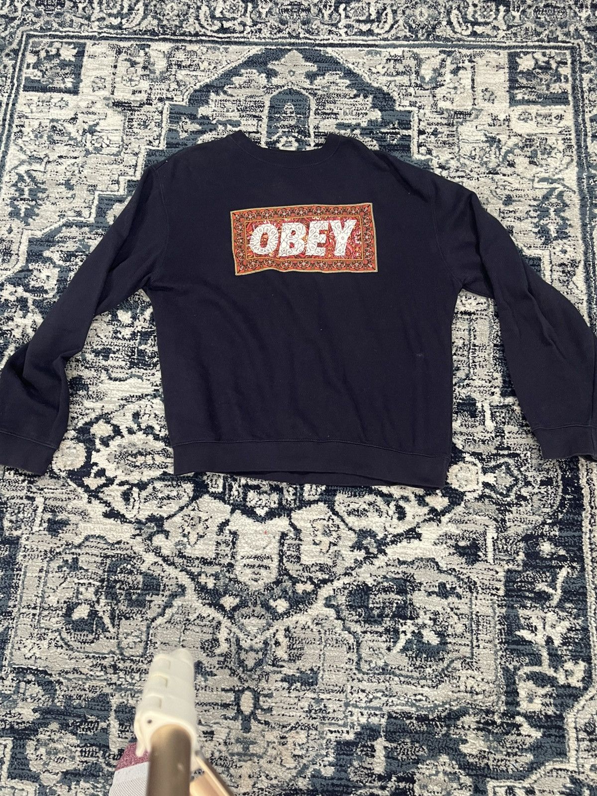 Obey Navy obey sweatshirt Size US M / EU 48-50 / 2 - 1 Thumbnail