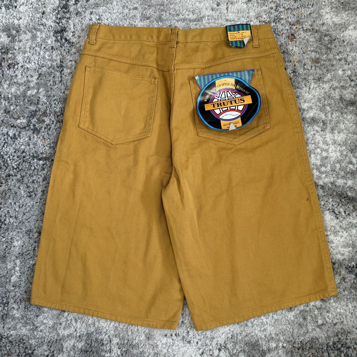 JNCO × Vintage Vintage 90s Trutus baggy wide leg yellow shorts JNCO style Size US 34 / EU 50 - 1 Thumbnail