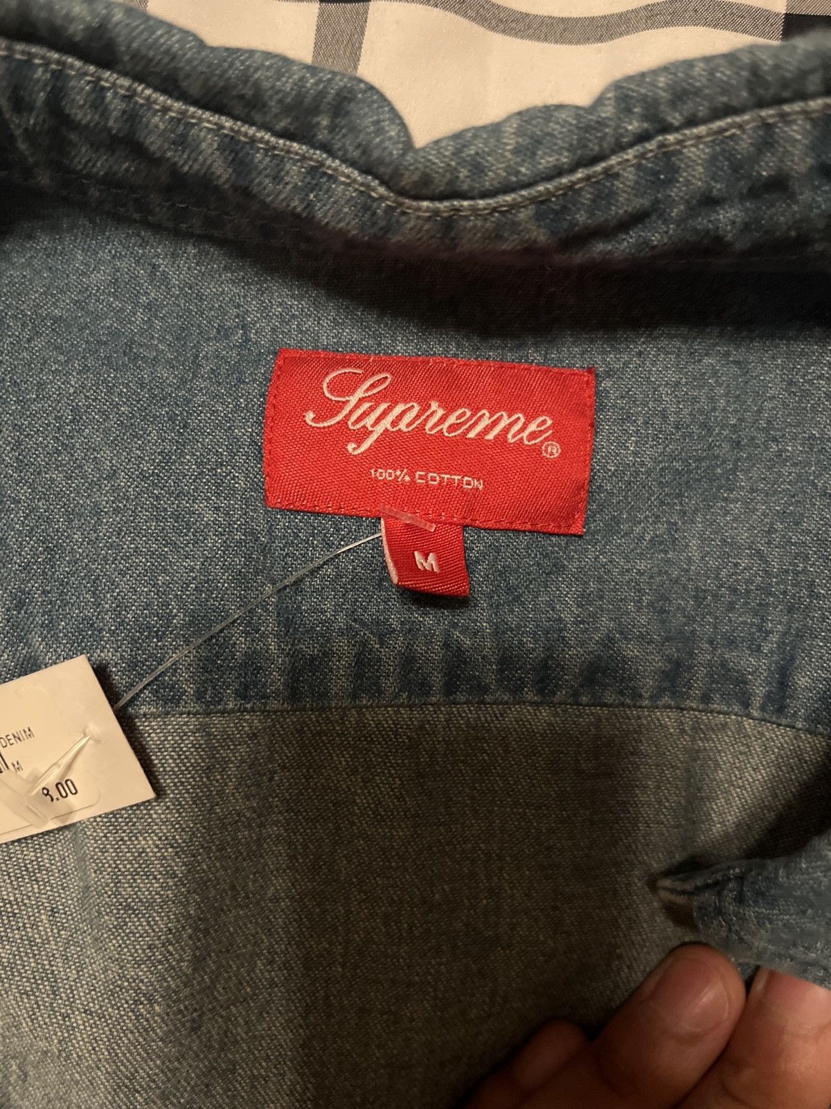 Supreme Vintage Supreme Denim Work Shirt Size Medium Size US M / EU 48-50 / 2 - 3 Thumbnail